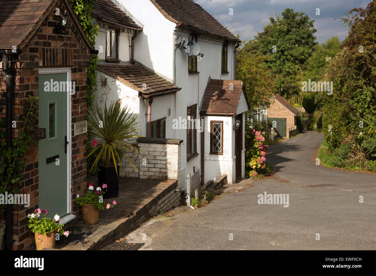 Großbritannien, England, Shropshire, Wenlocker, The Jitties, Maibaum-Straße, auf dem Land Stockfoto