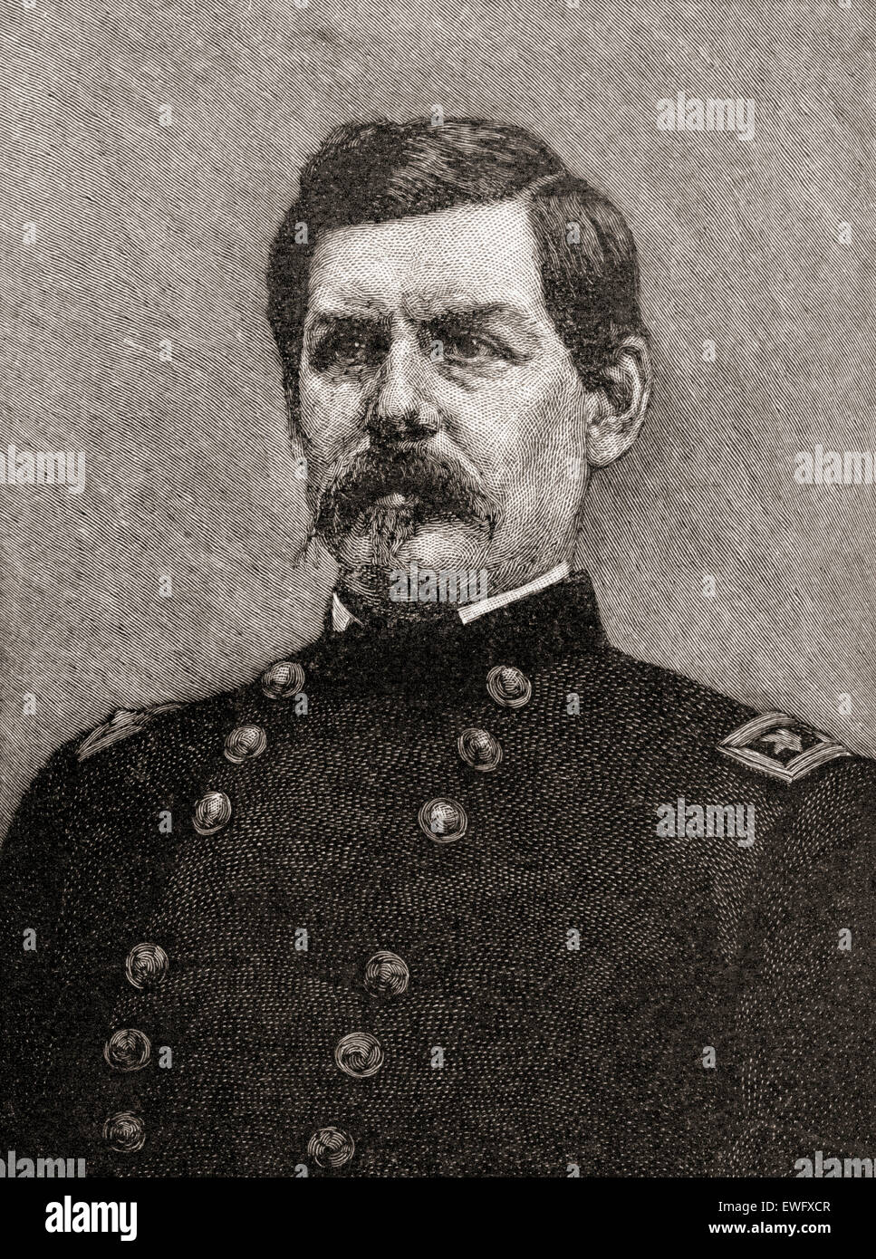 George Brinton McClellan, 1826 – 1885.  Generalmajor der Union während des amerikanischen Bürgerkriegs und der demokratischen Präsidentschaftskandidaten im Jahre 1864. Stockfoto