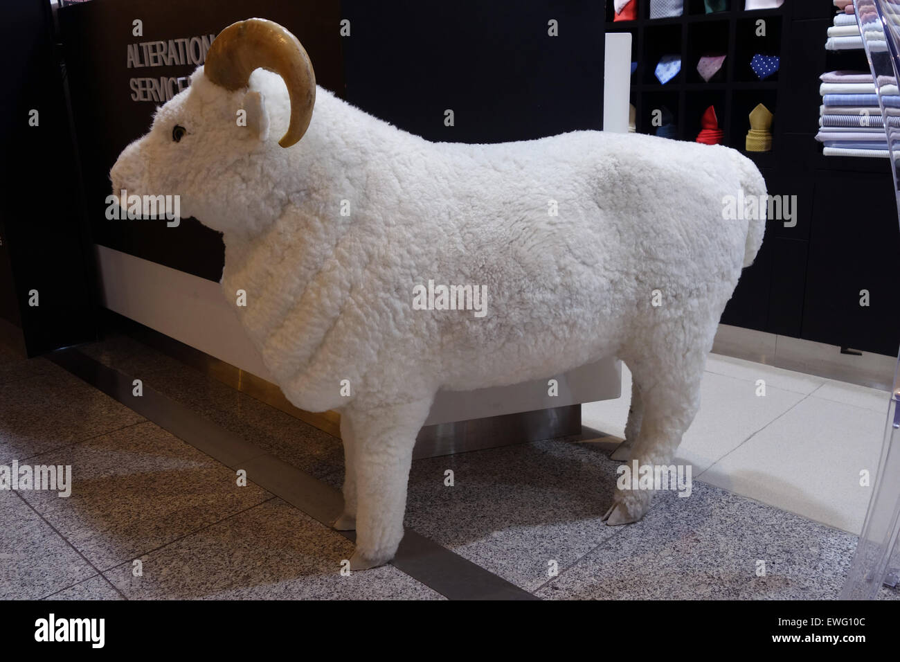 Dubai, Vereinigte Arabische Emirate, künstliche Schafe Stockfoto