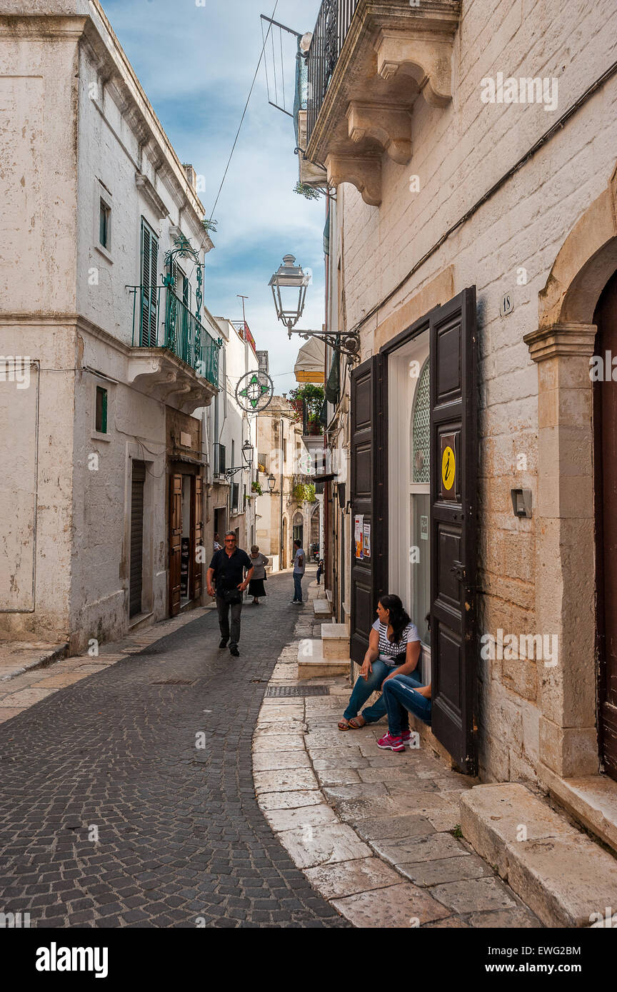 Apulien Ceglie Messapica Altstadt Stockfoto