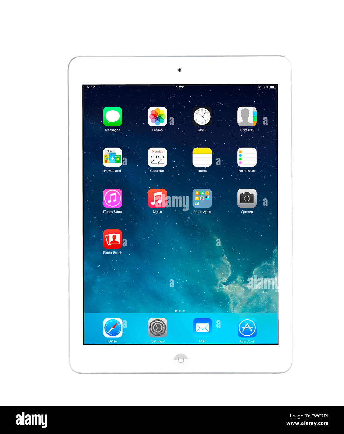 Home-Bildschirm auf einem Apple iPad Air Tablet-computer Stockfoto