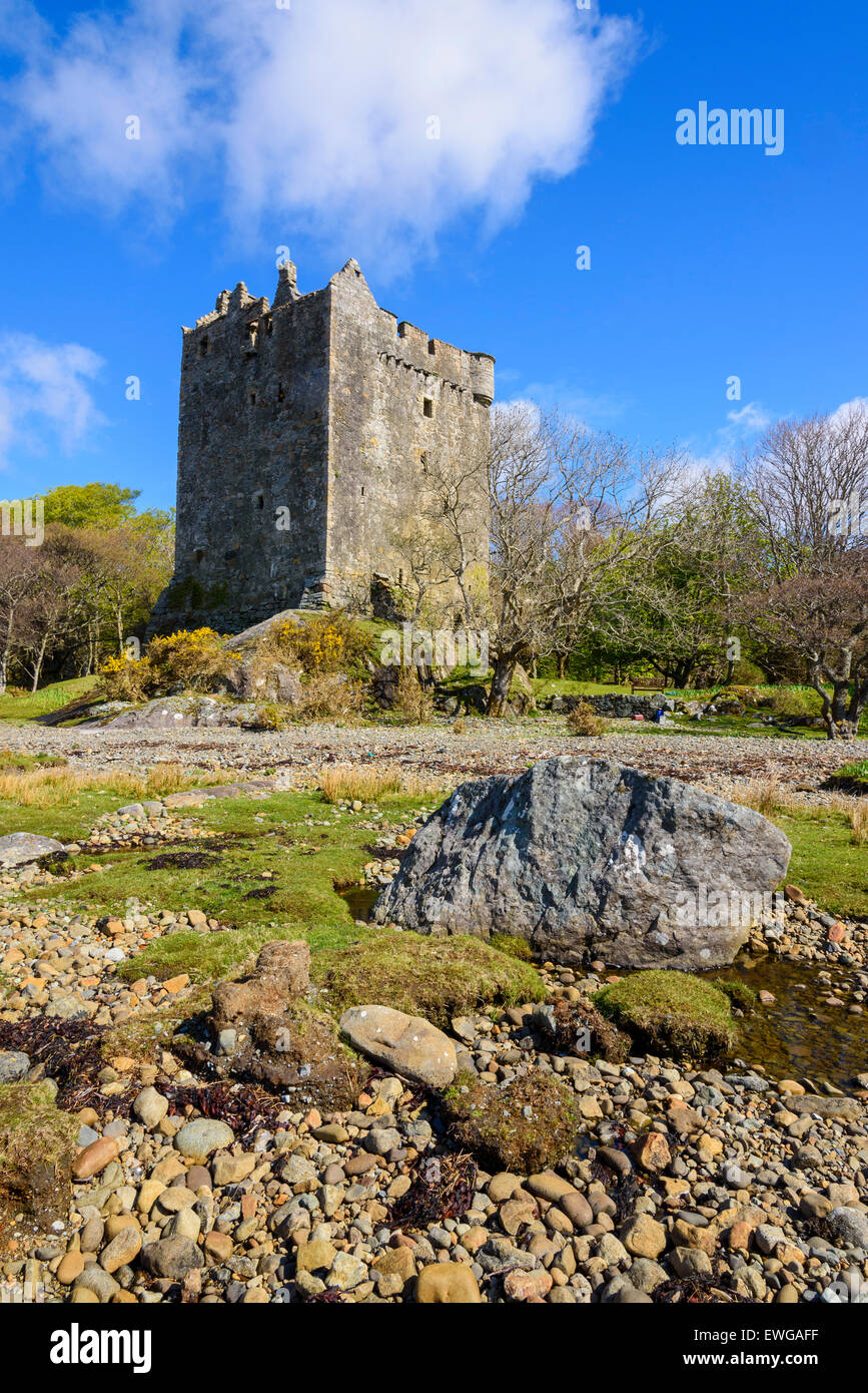 Moy Castle, Lochbuie, Isle of Mull, Hebriden, Argyll and Bute, Scotland Stockfoto
