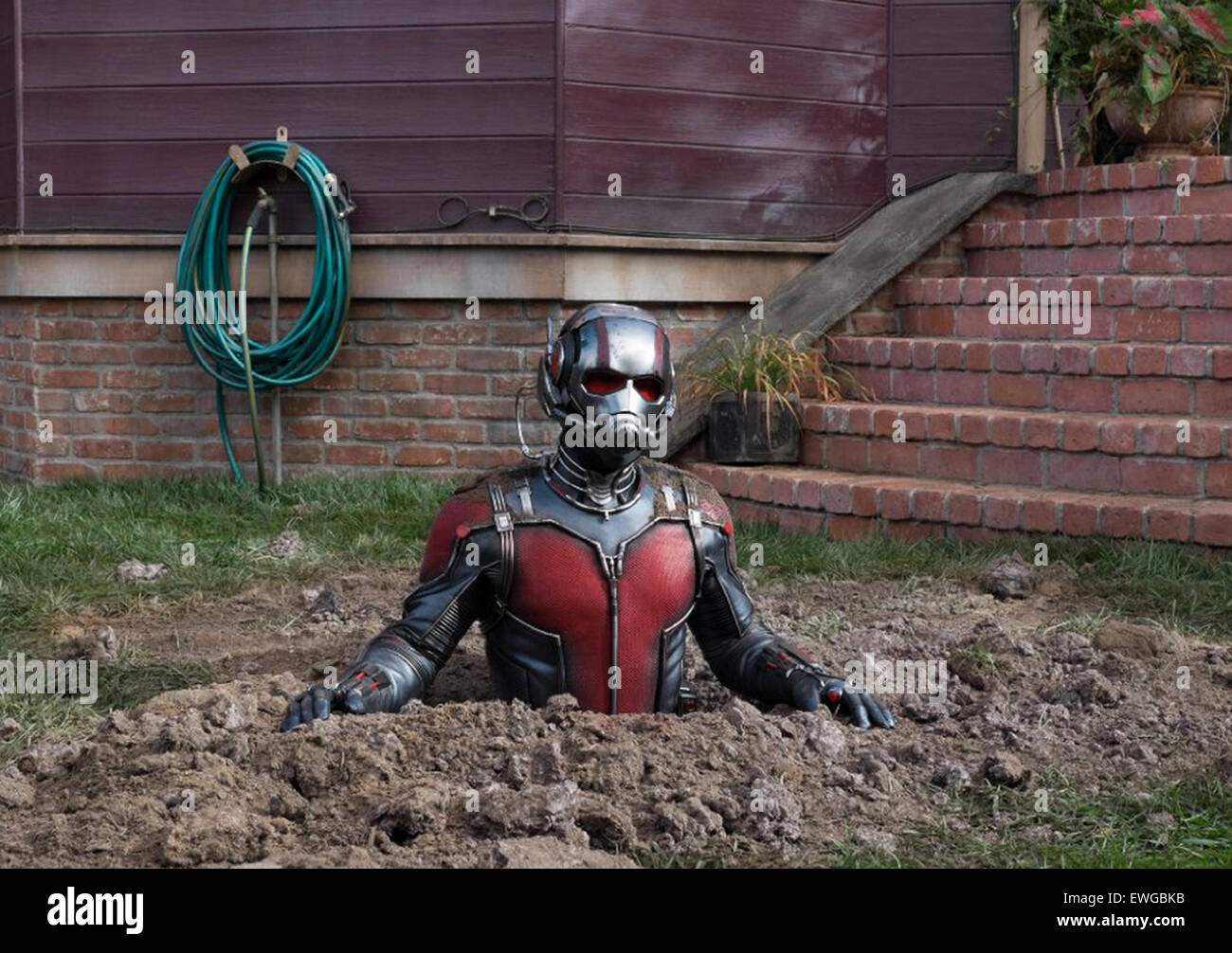 ANT-MAN 2015 Marvel/Disney-Film mit Paul Rudd Stockfoto