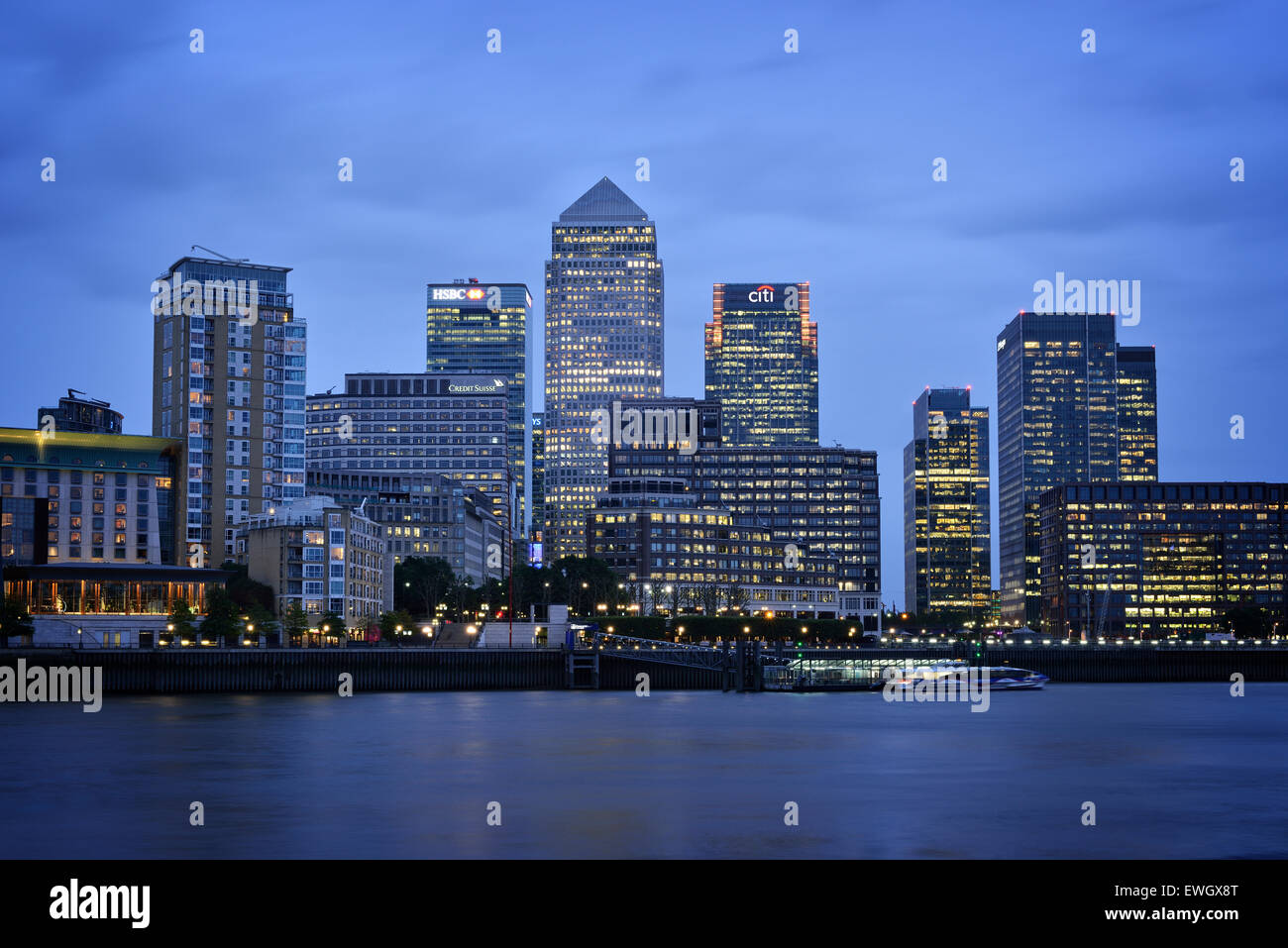Canary Wharf, London, UK. Stockfoto