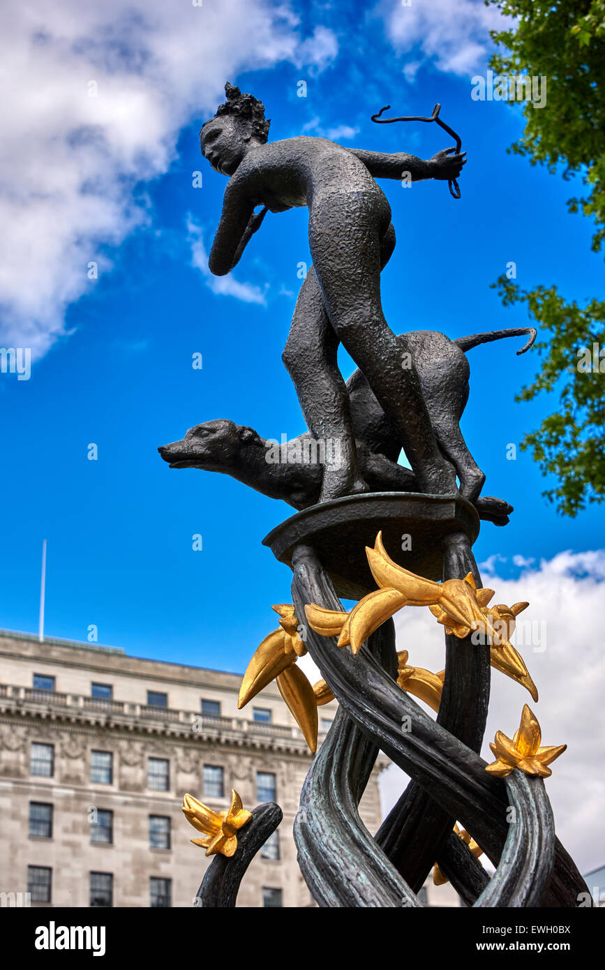 Green Park ist ein Park in der City of Westminster, Zentrum von London. Stockfoto