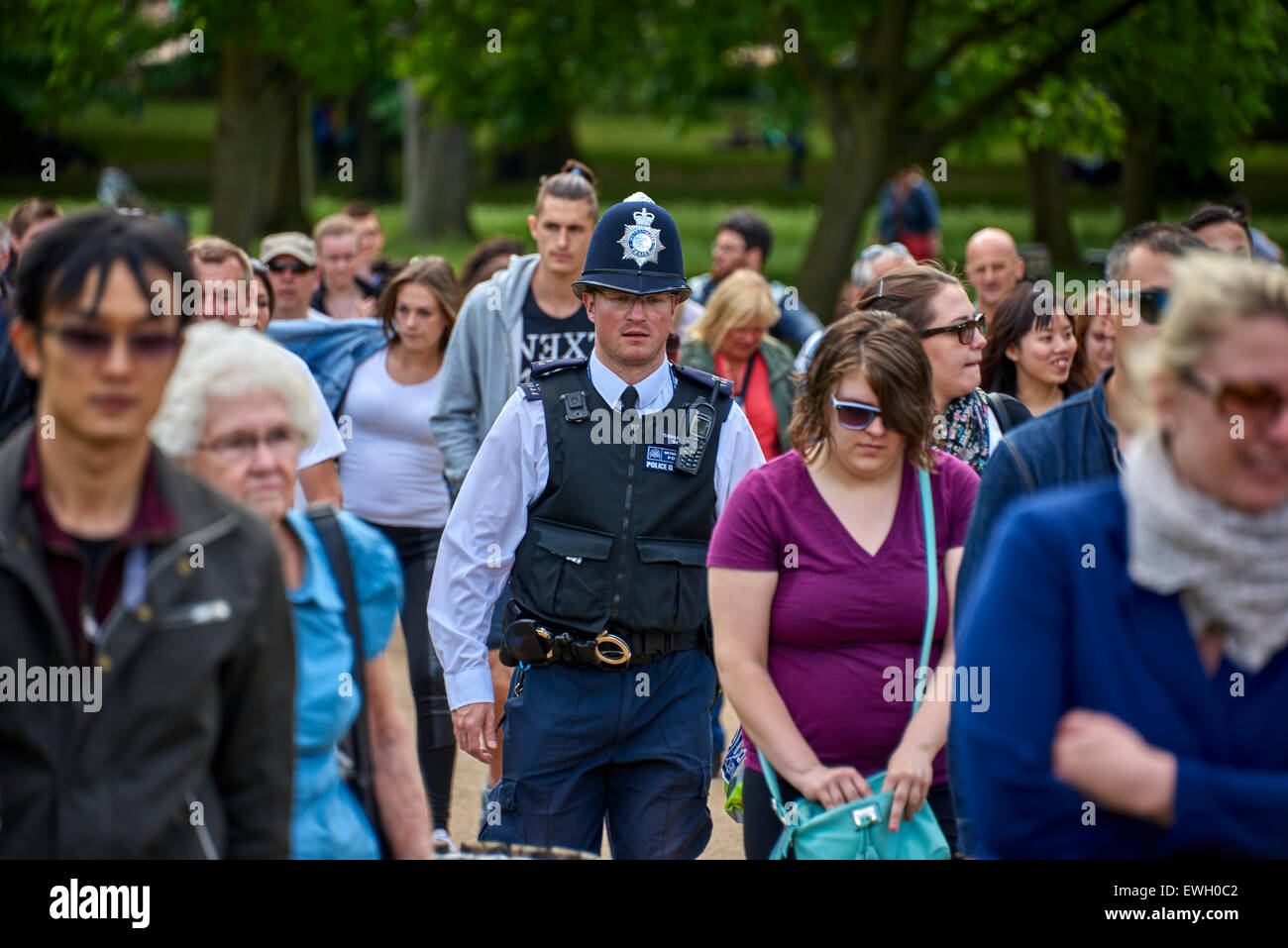 Green Park ist ein Park in der City of Westminster, Zentrum von London. Stockfoto