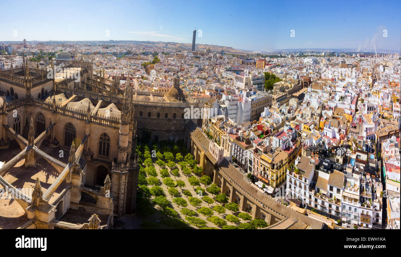 Panoramica De La Ciudad de Sevilla Desde la Giralda Stockfoto