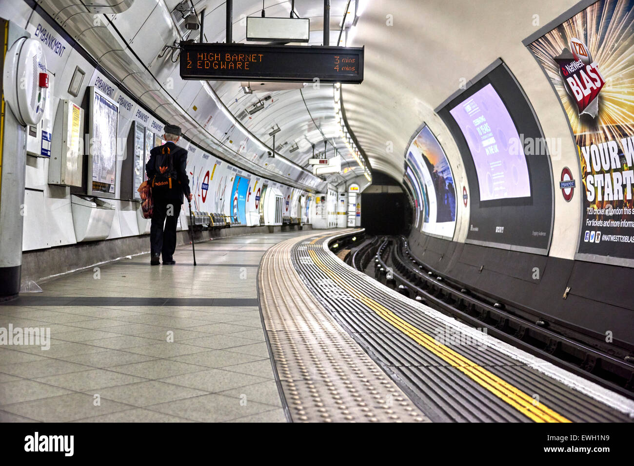 Damm ist eine u-Bahnstation in der City of Westminster, im Laufe seiner Geschichte unter verschiedenen Namen bekannt. Stockfoto