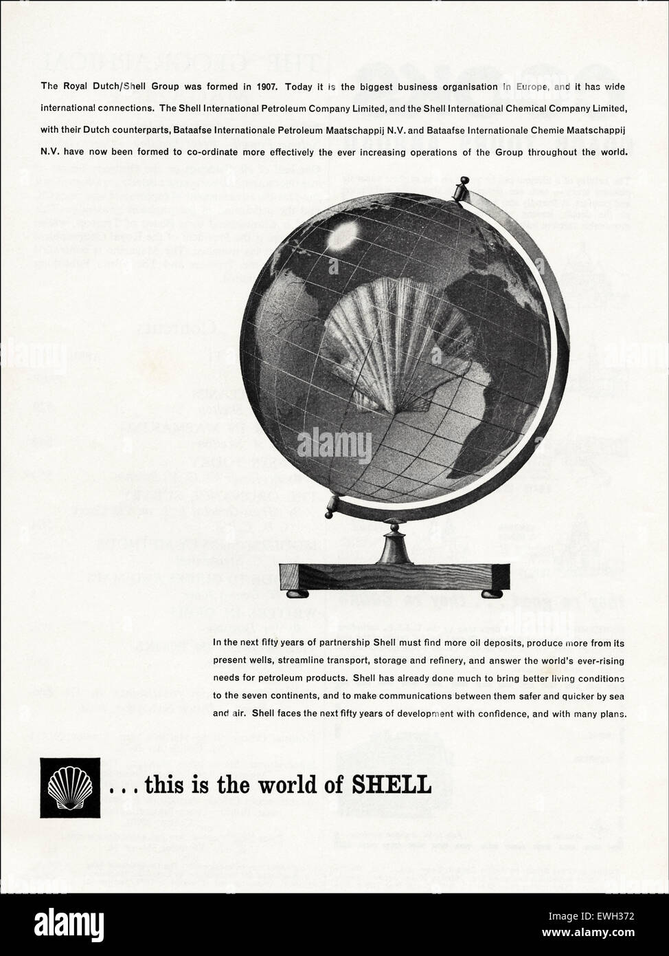 Shell 1960 Shell oil advertising -Fotos und -Bildmaterial in hoher Auflösung – Alamy