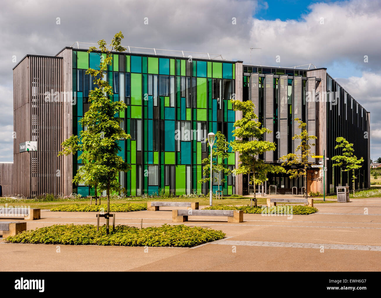Die Katalysator-Gebäude für wachsende Unternehmen, York Science Park, York University, UK. Stockfoto