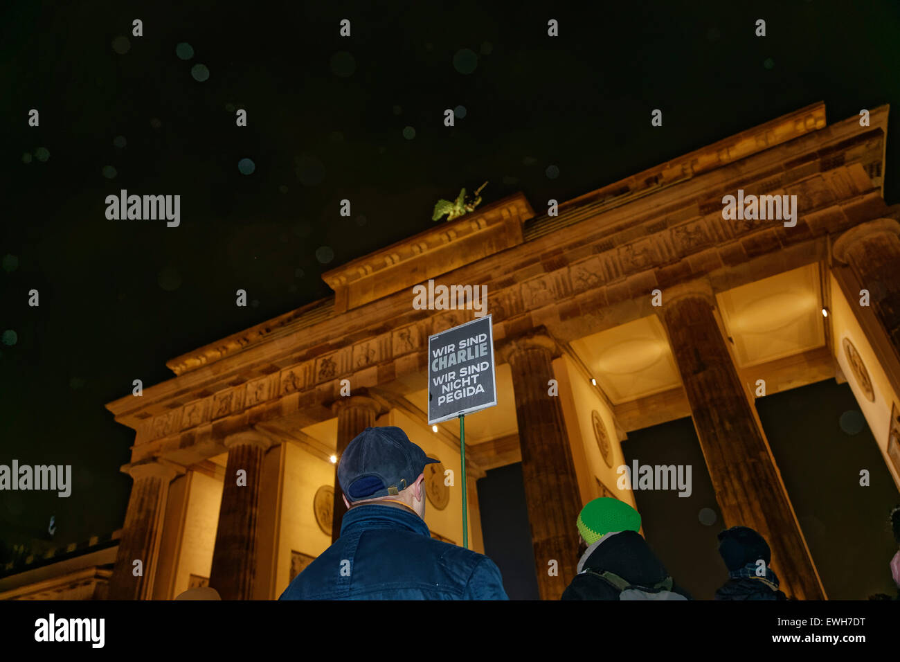 Berlin, Deutschland, Anti-Pegida Demo Berlin Stockfoto