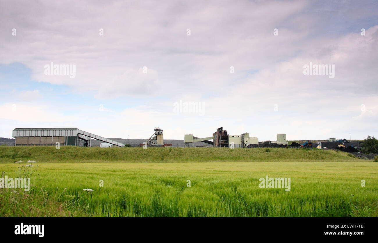 Thoresby Zeche, Nottinghamshire Grube im Besitz von britische Kohle, die geplant ist, die Produktion im Jahr 2015 einzustellen Stockfoto