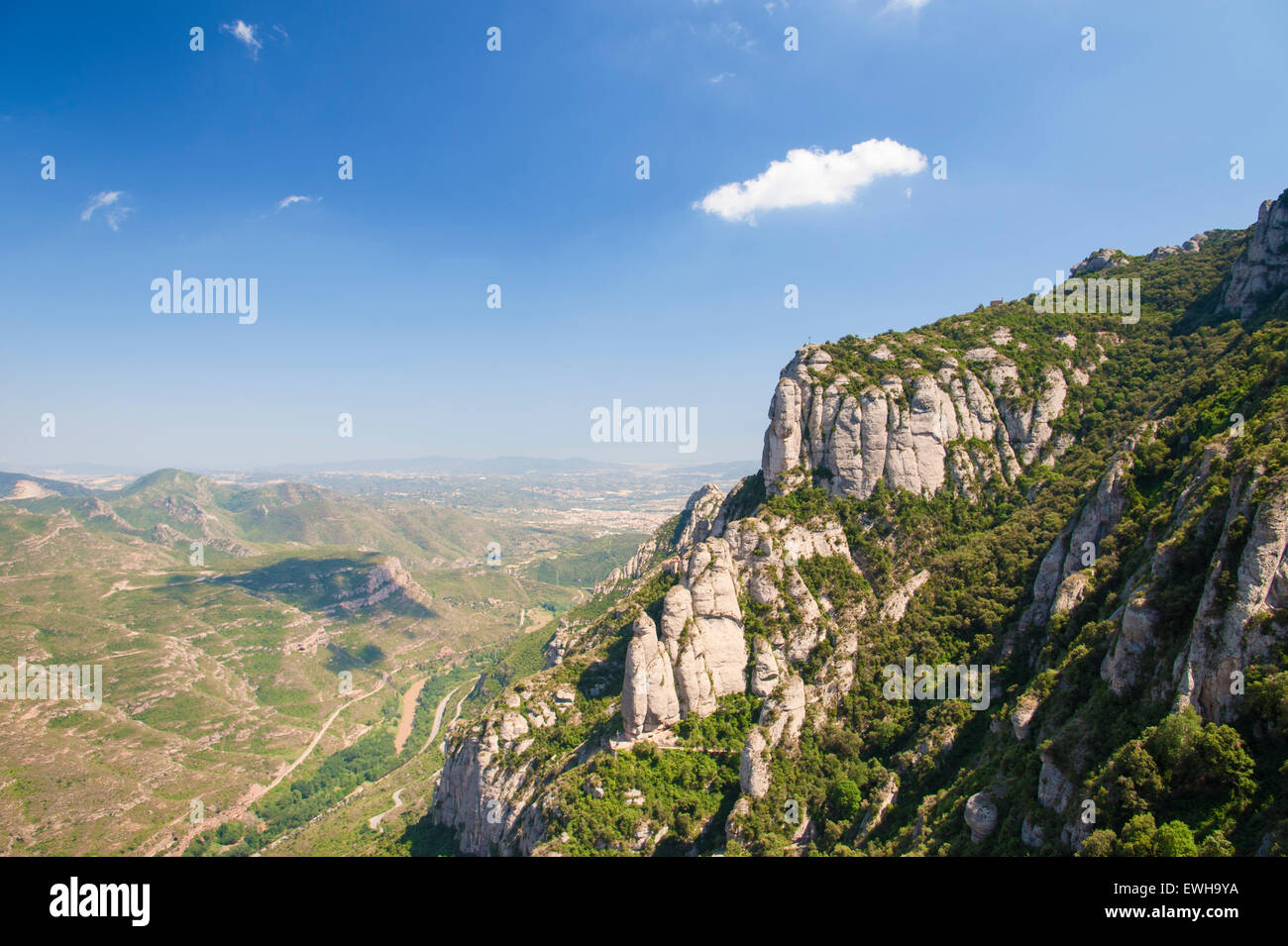 Montserrat Bergkette. Katalonien Spanien Stockfoto