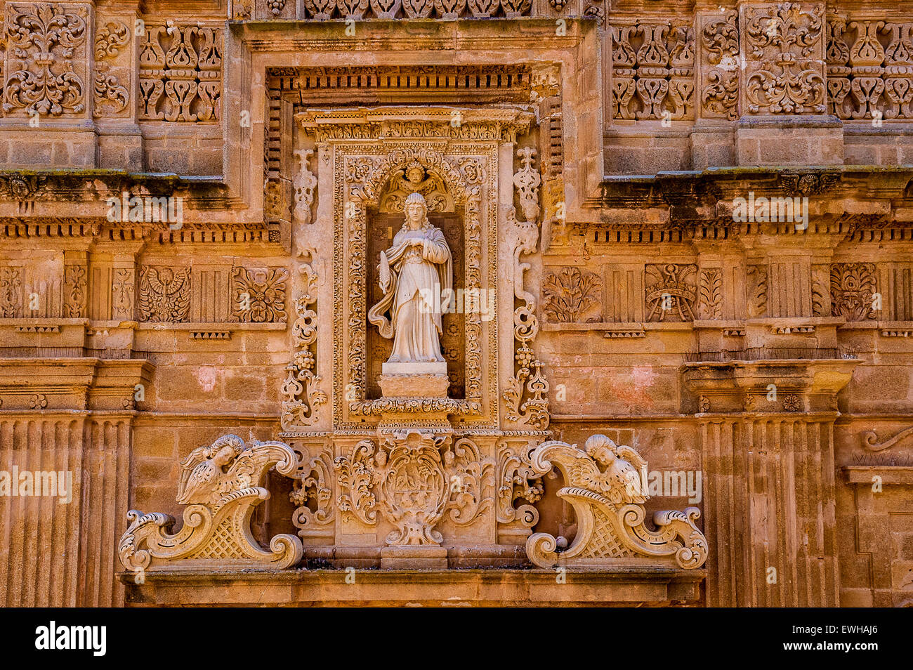Apulien Salento Gallipoli, Kathedrale der ganze Stockfoto