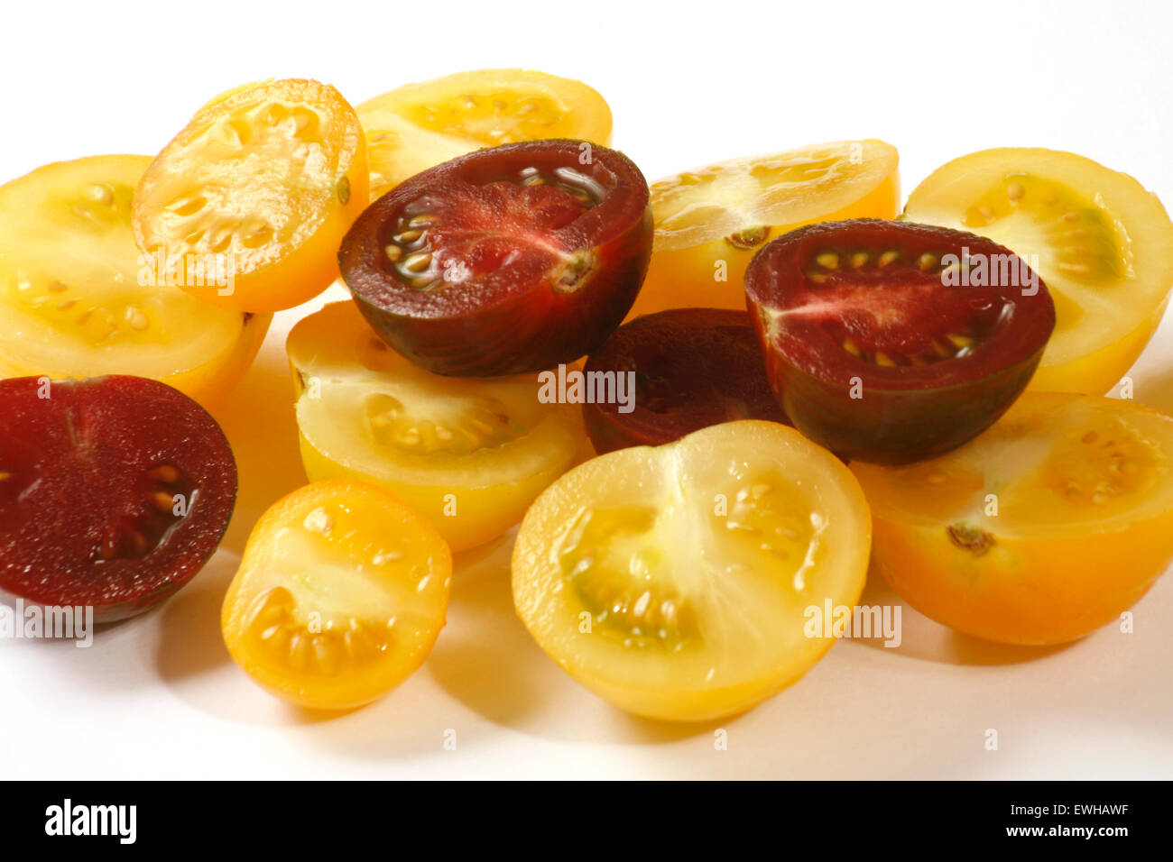 Gemischte Tomaten Stockfoto