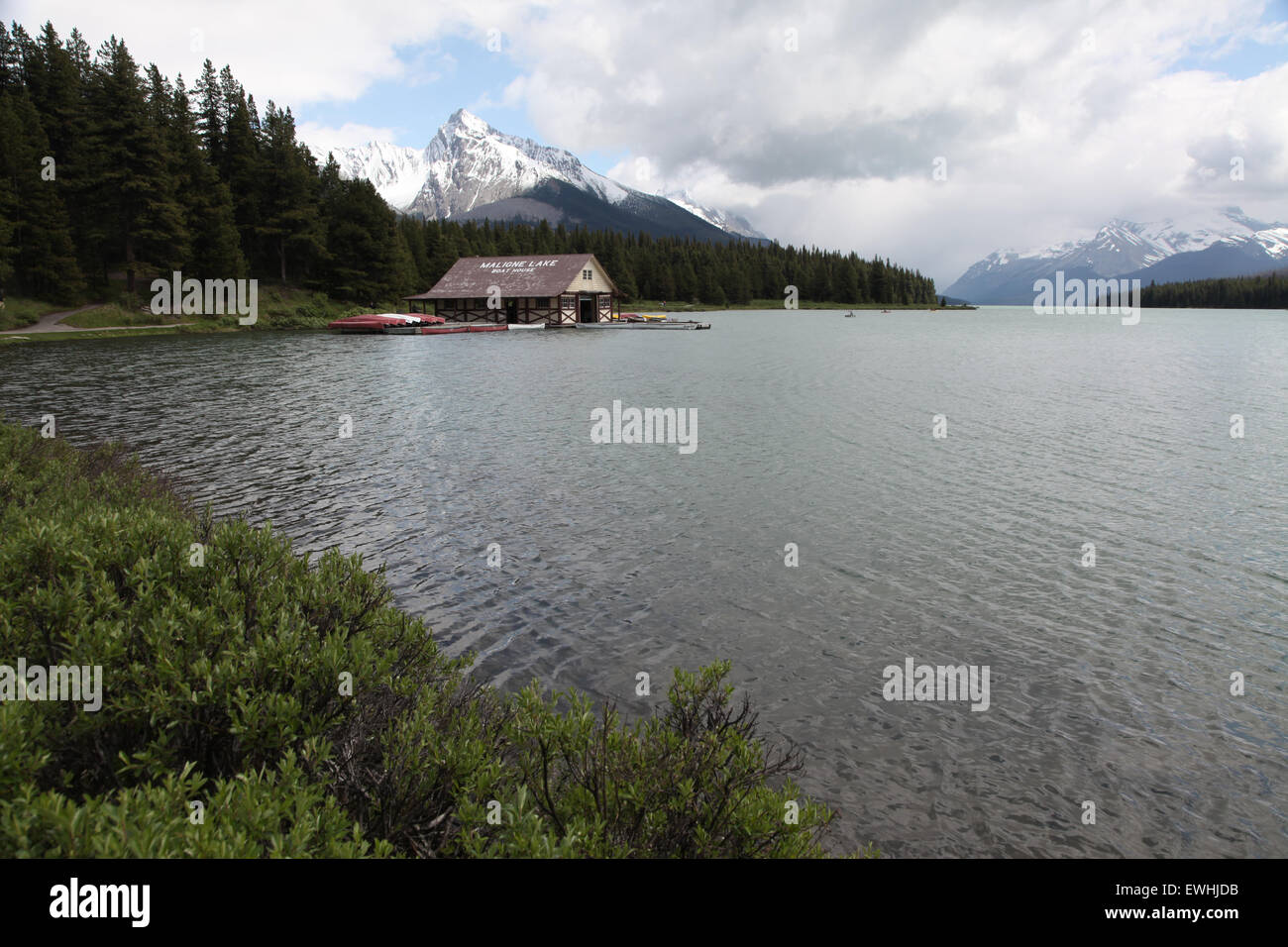 Lokalen Ausflugsort in den kanadischen Rocky Mountains Stockfoto