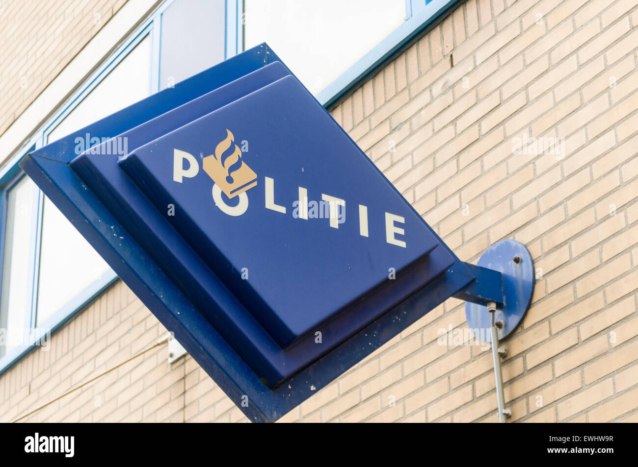 Politie Polizei-Station in den Haag, Niederlande Stockfoto