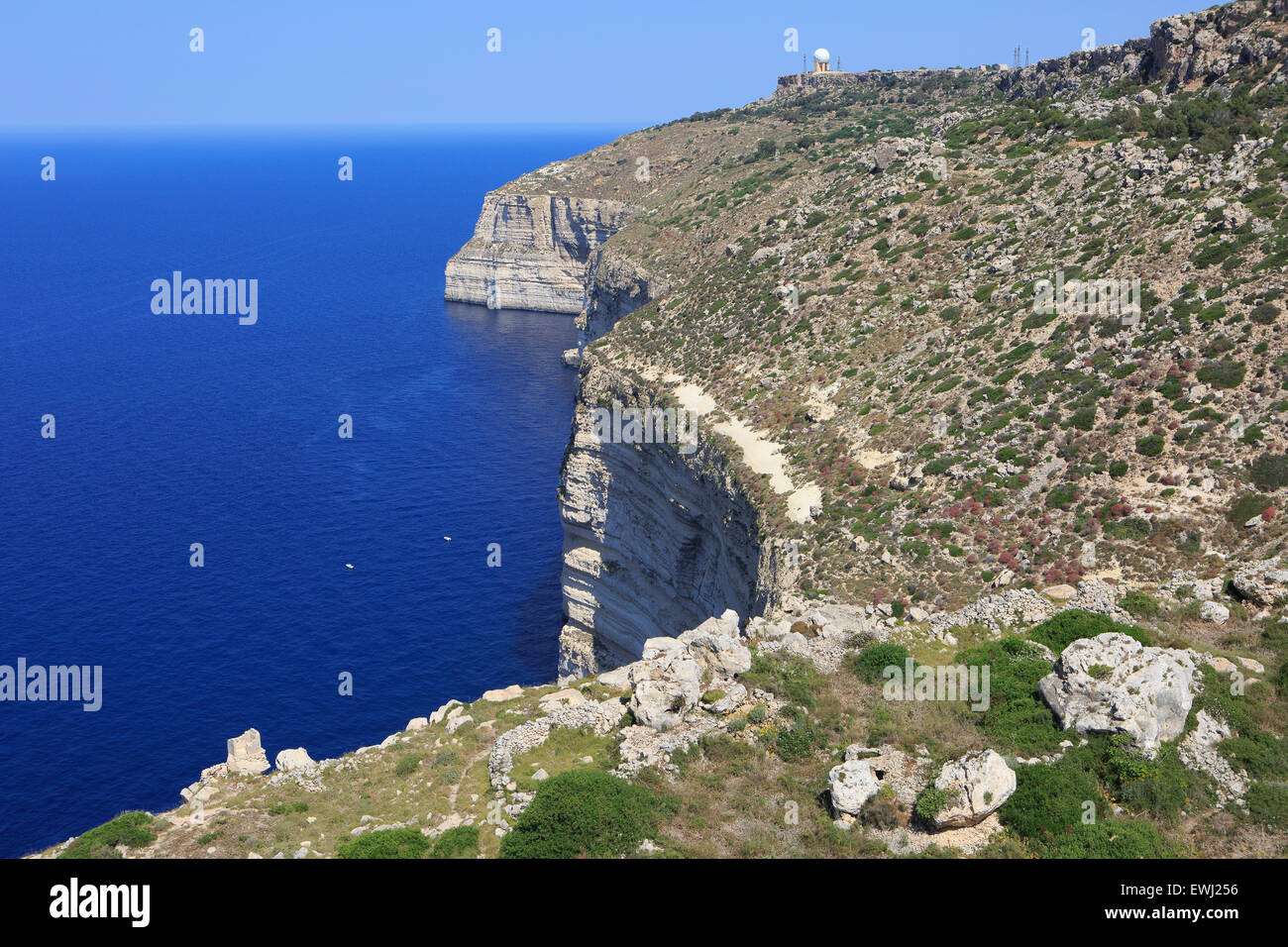 Die Dingli Cliffs in Malta, Südeuropa Stockfoto