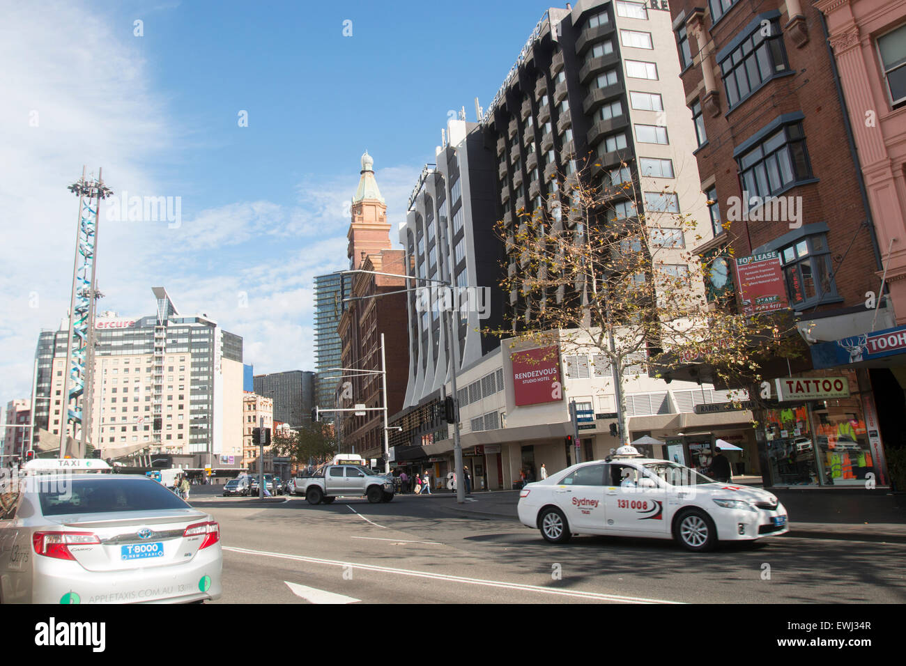 südlichen Ende der George Street im Stadtzentrum von Sydney, new-South.Wales, Australien Stockfoto