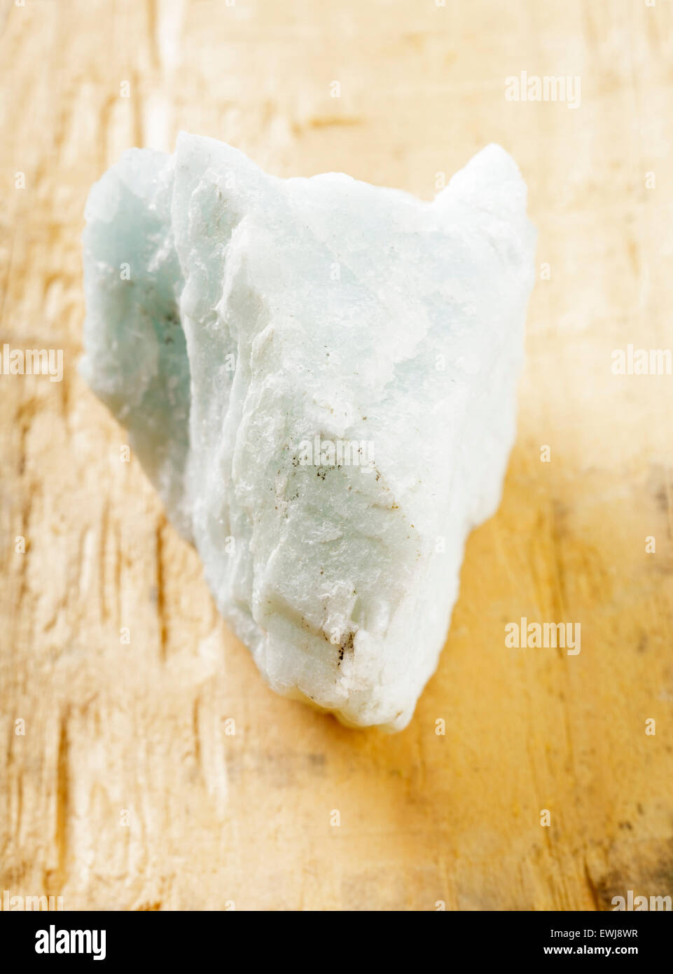 Blauer Beryll Aquamarin grobe Muster Stockfoto