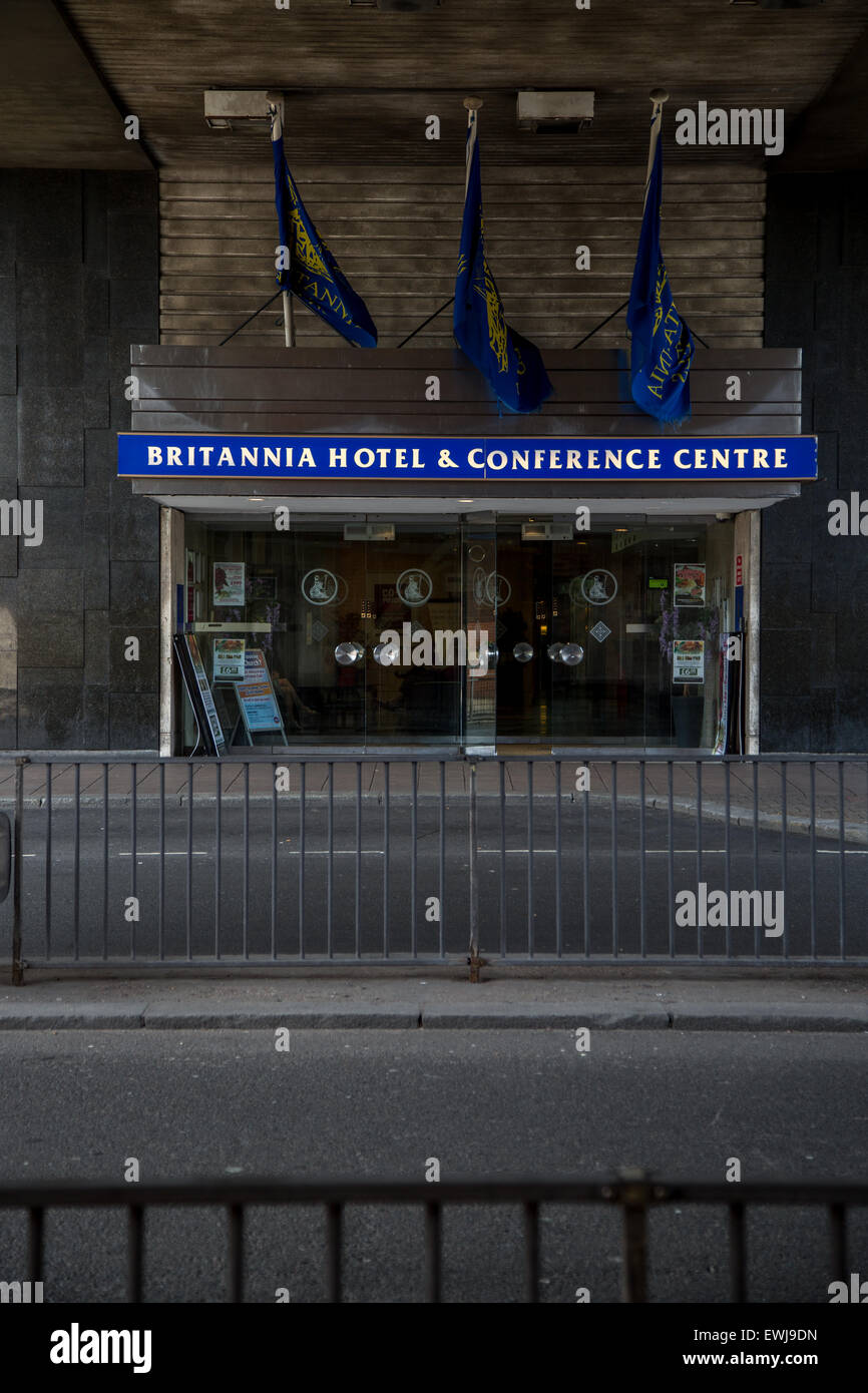 Außenseite des Britannia Hotel & Conference Centre im Stadtzentrum von coventry Stockfoto