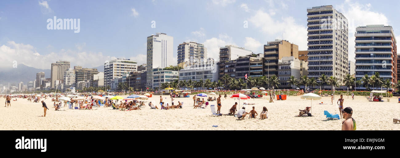 Strand von Ipanema, Rio de Janeiro, Brasilien, Rio De Janeiro Stockfoto