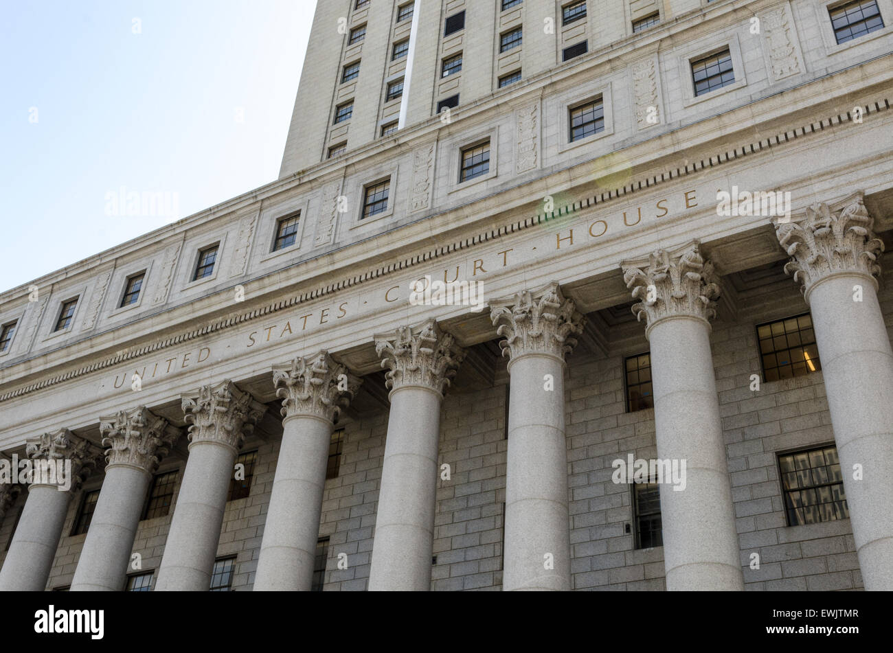 United States Court House in Lower Manhattan in New York city Stockfoto