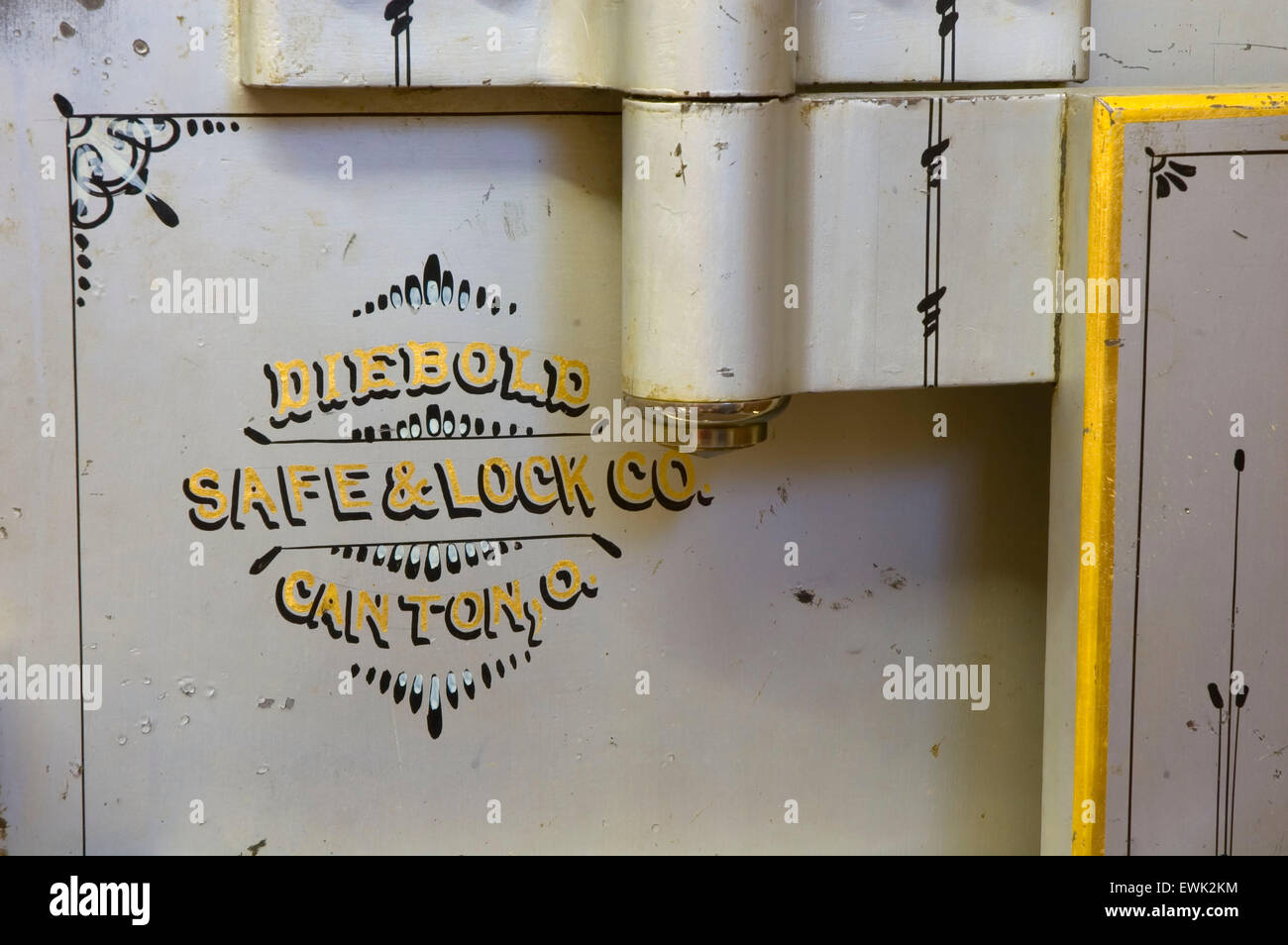 Alten Safe, Grant County Historical Museum, Canyon City, Oregon Stockfoto