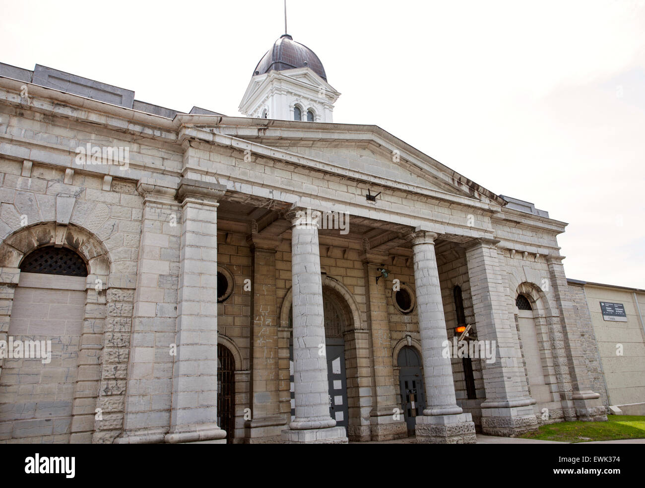 Kingston Penitentiary Ontario Kanada aufgegeben Stein Stockfoto