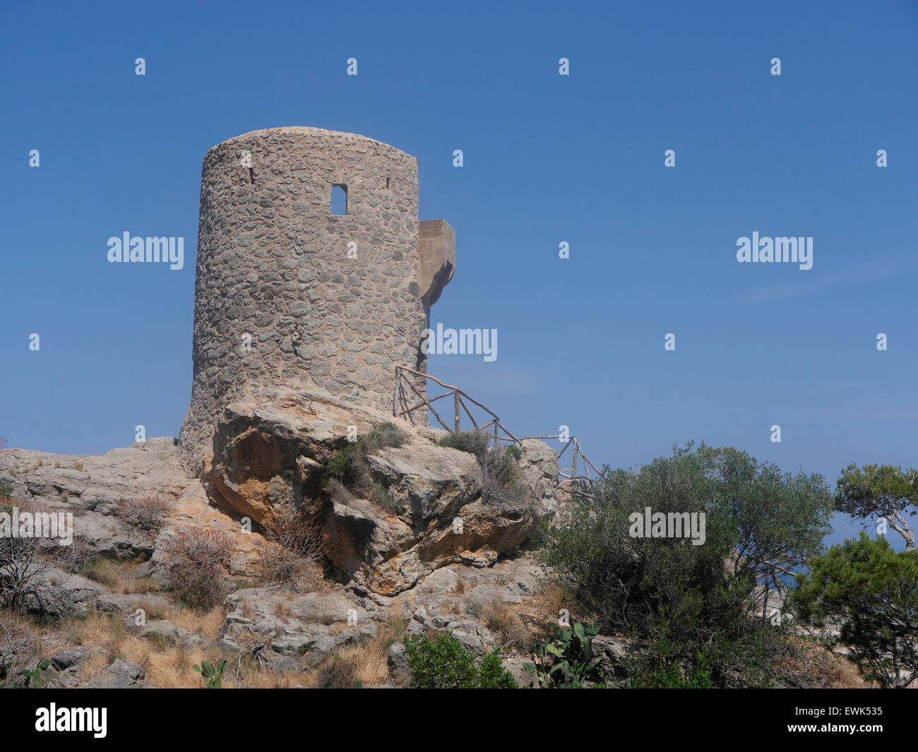 Torre des Verger, Wachturm, Mallorca, Juni 2015 Stockfoto