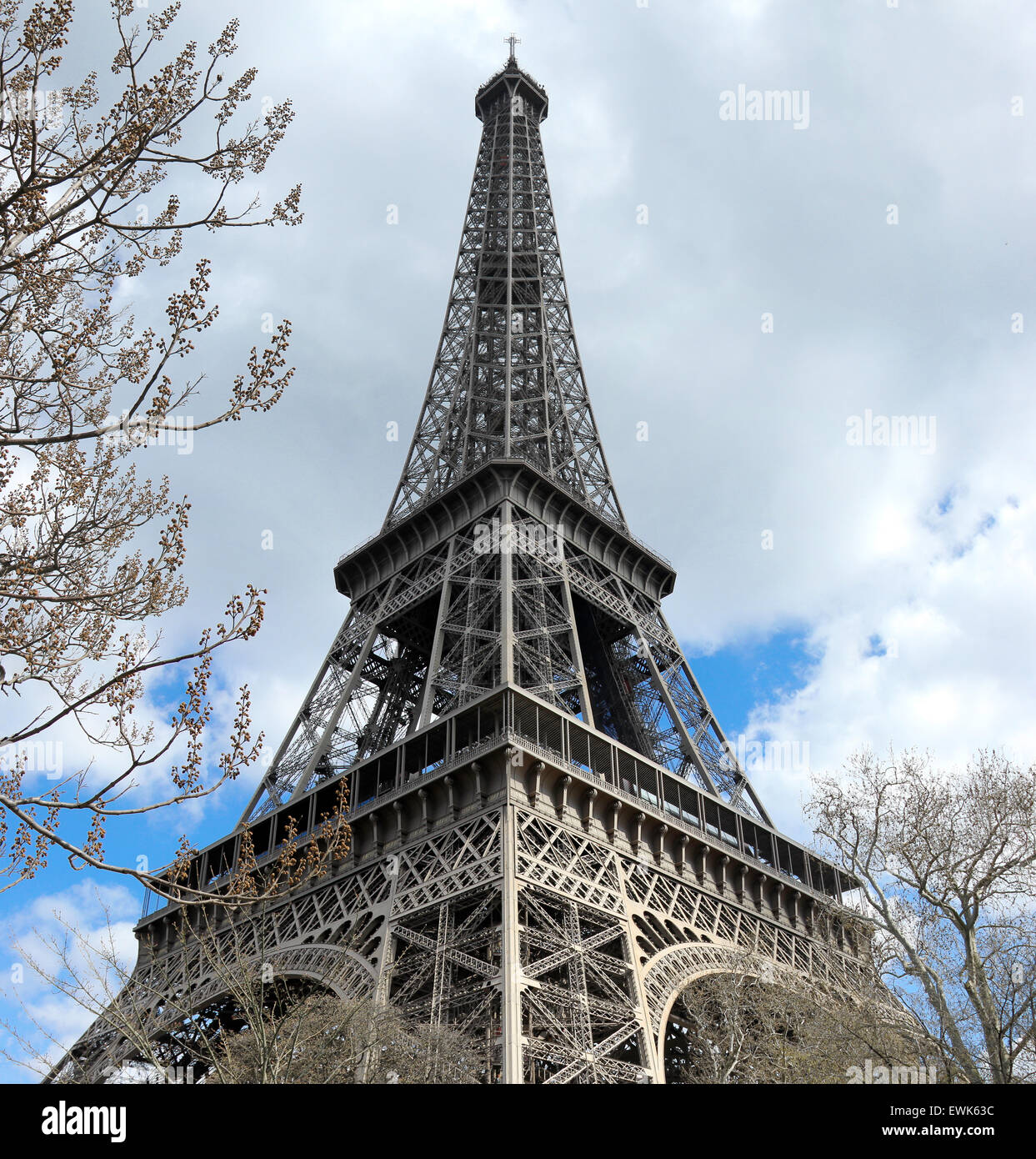 Symbol von Paris - Tour Eiffel auch bekannt als Eiffelturm Stockfoto