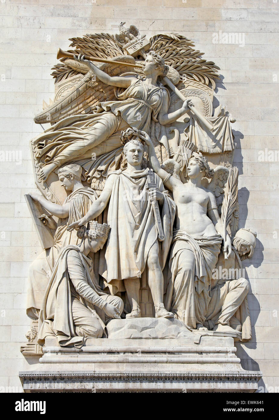 Le Triomphe de 1810 (der Triumph von 1810), auch bezeichnet als Triomphe de Napoléon (Napoléon Triumph) Stockfoto