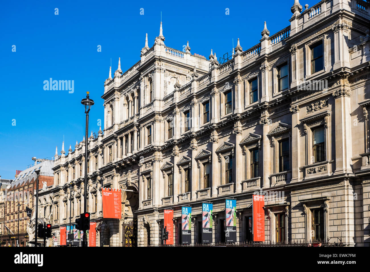 Burlington House am Piccadilly in London, England, Vereinigtes Königreich Stockfoto