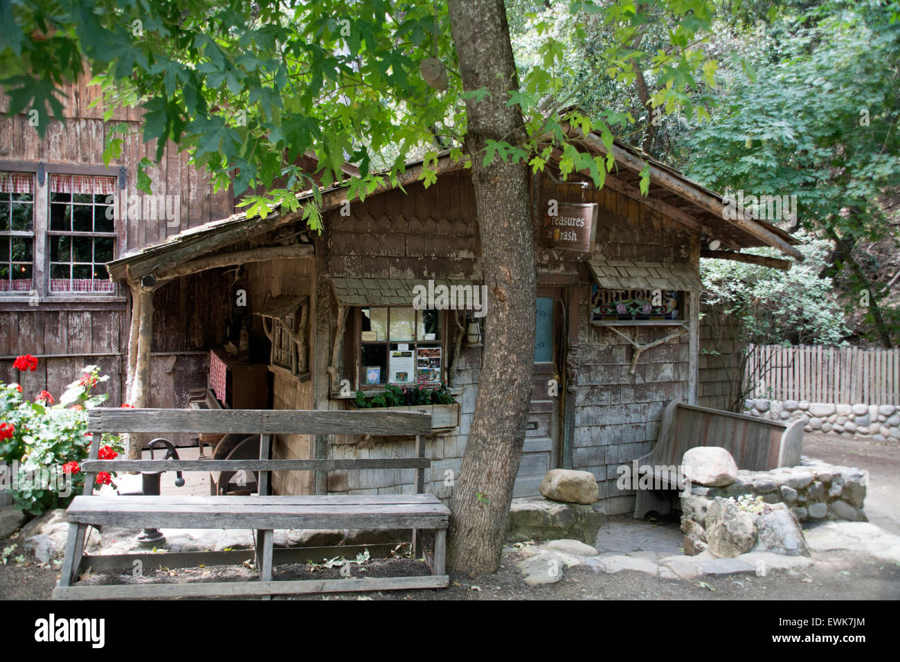 Cold Spring Tavern, einem historischen Postkutsche Halt, in der Nähe von Santa Barbara in Kalifornien. Stockfoto