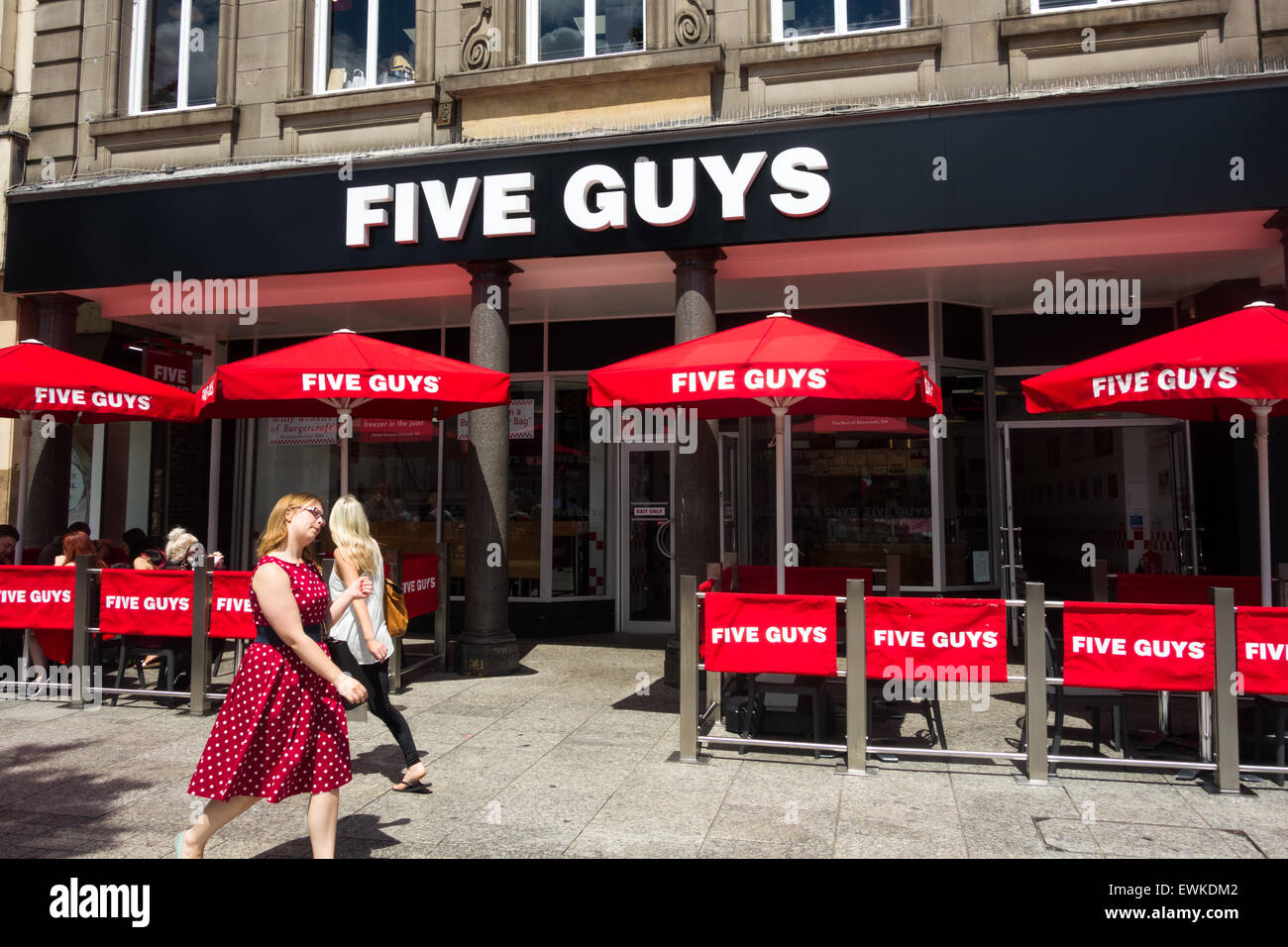 Fünf Jungs Restaurant in Nottingham, England, Vereinigtes Königreich Stockfoto