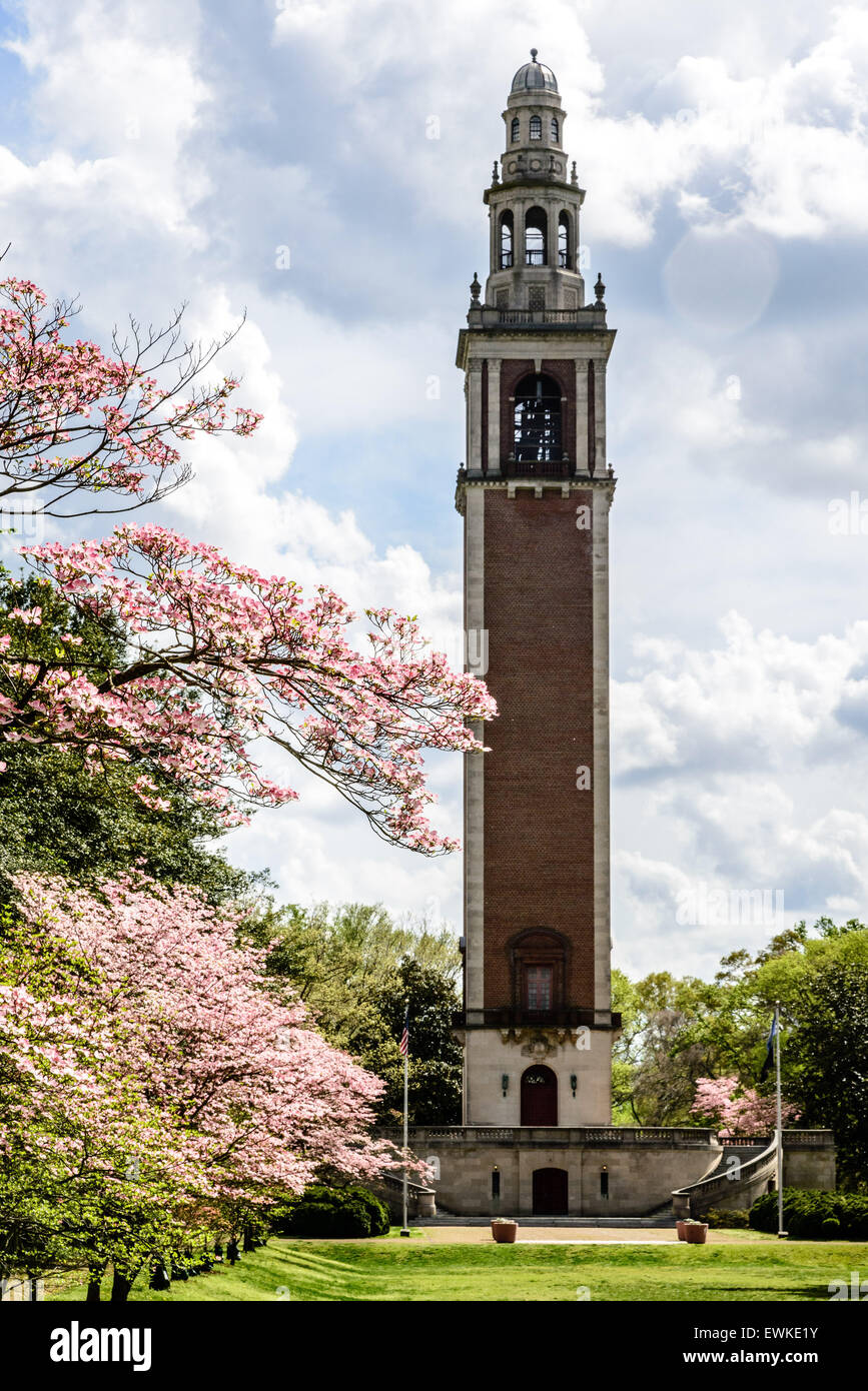 World War I Memorial Glockenspiel, Byrd Park, Richmond, Virginia Stockfoto