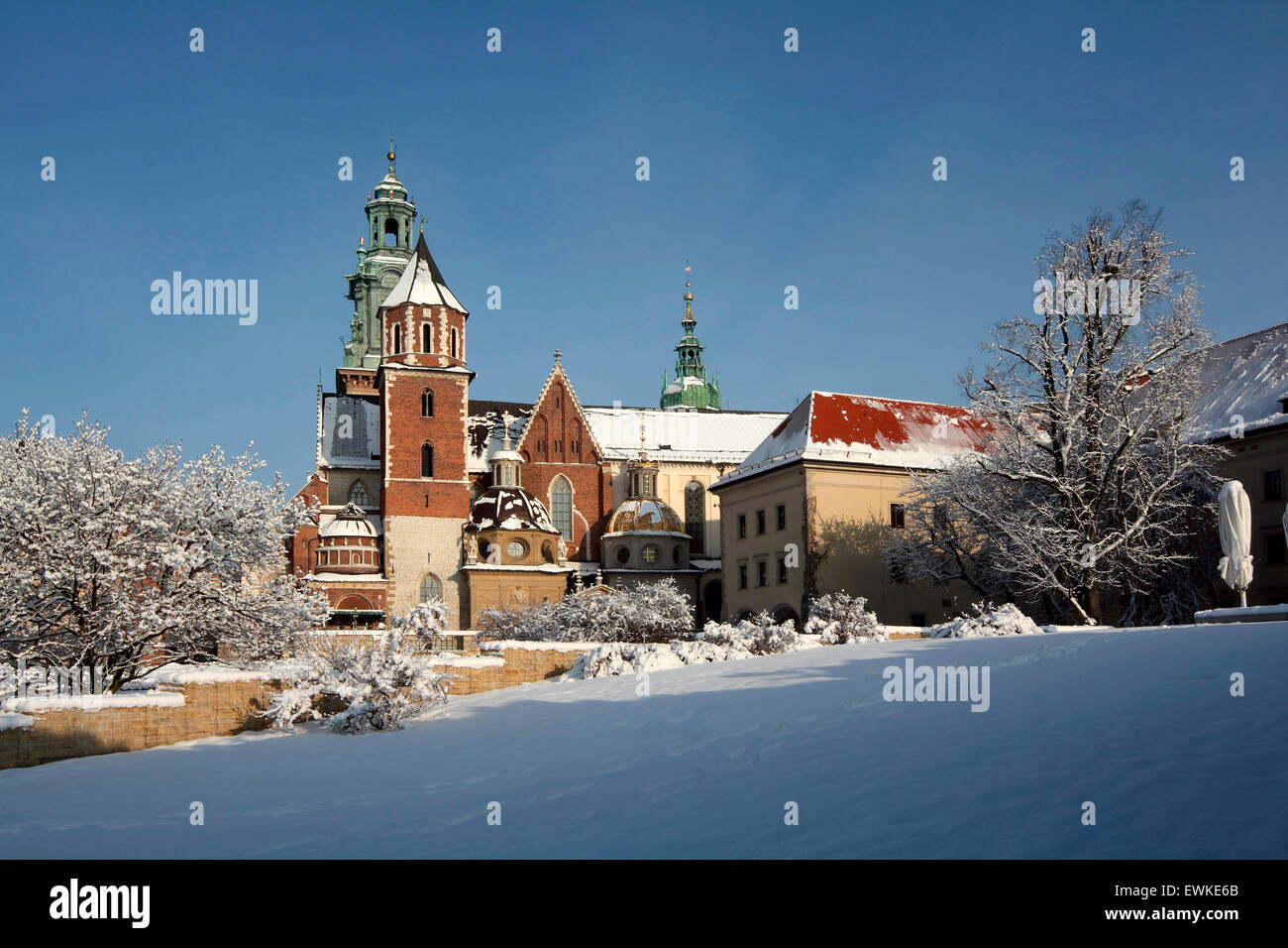 Schloss Wawel, Krakau, Polen Stockfoto