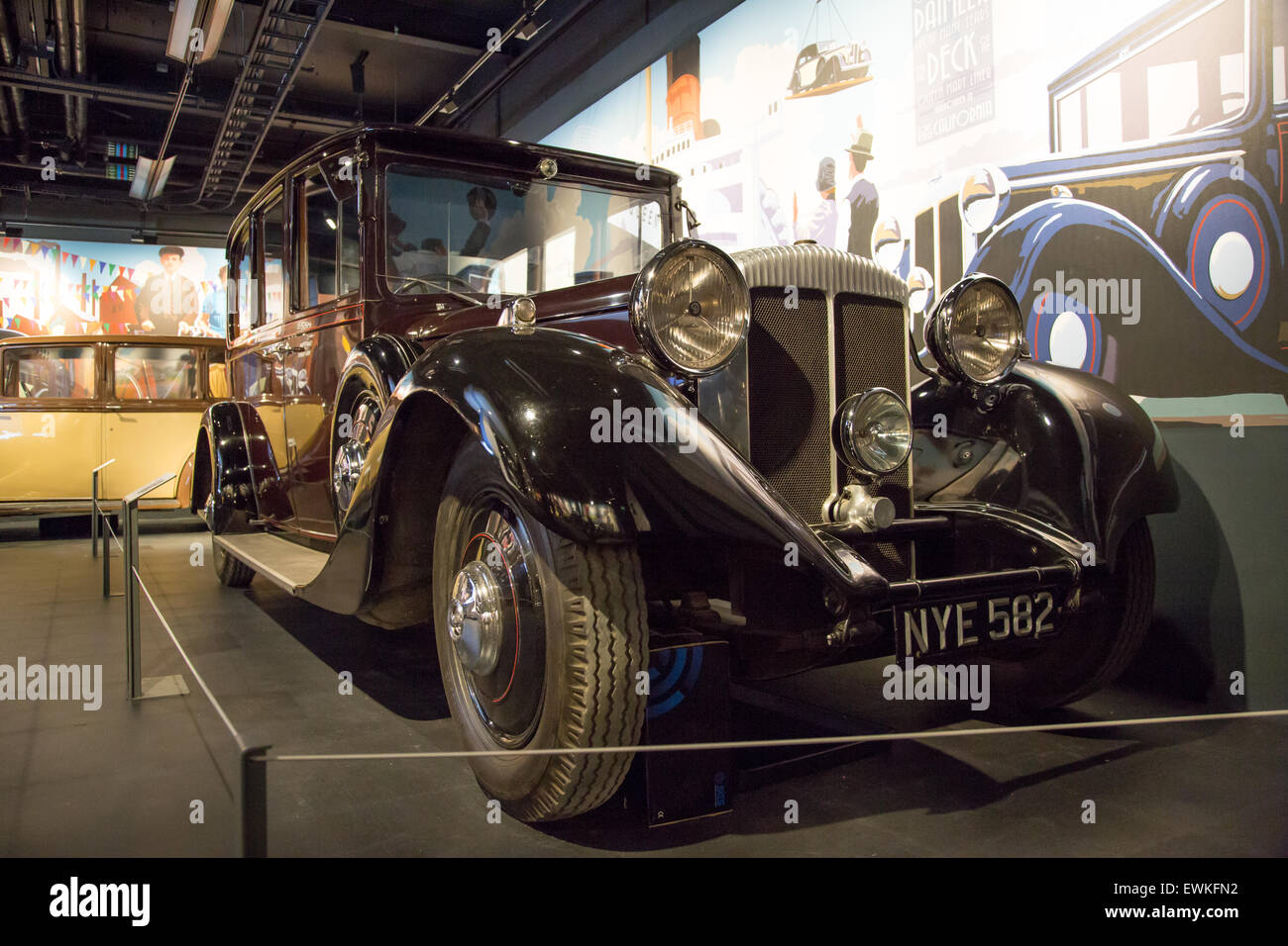 1935 Queen Mary es Daimler Stockfoto