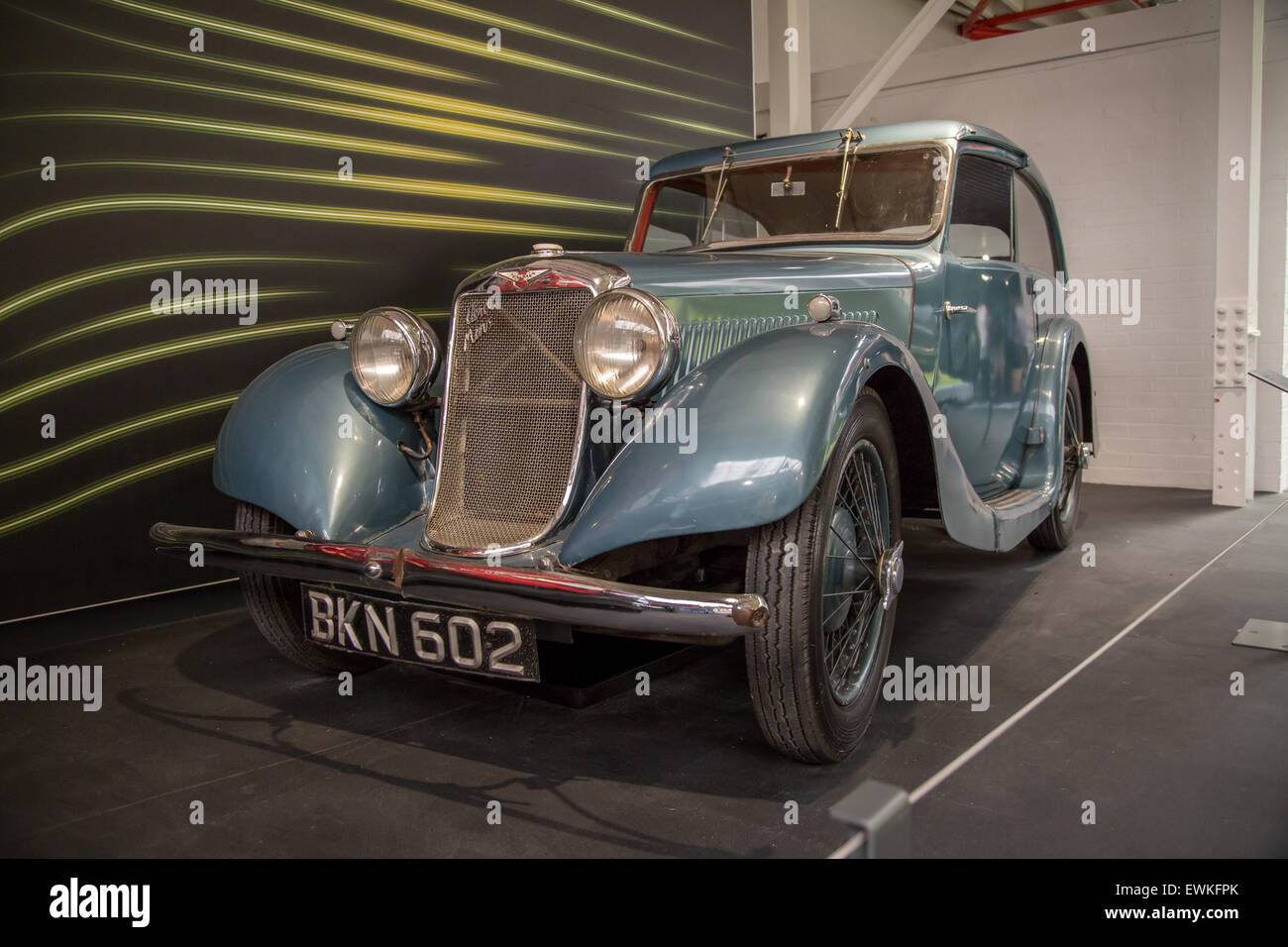1935 Hillman Aero Minx auf dem Display an Coventry Transport-Museum Stockfoto