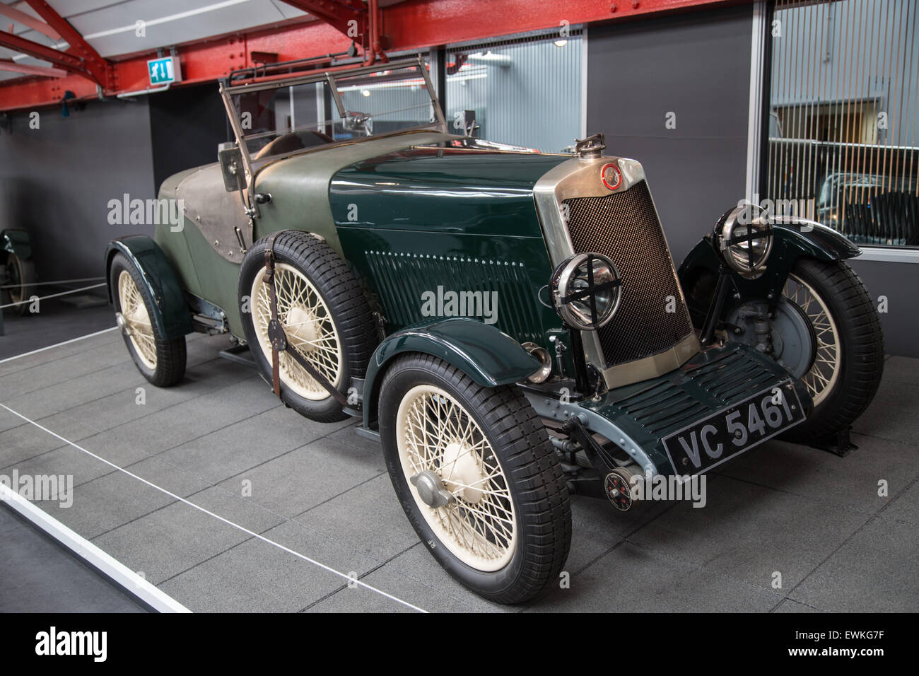 1928 Lea Francis Hyper die Ulster TT Rennen gefahren von Kaye gewann Don im britischen Coventry Transport-Museum Stockfoto