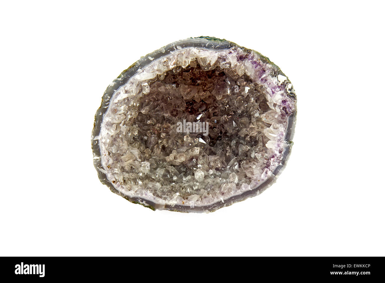 Amethyst geode Stockfoto