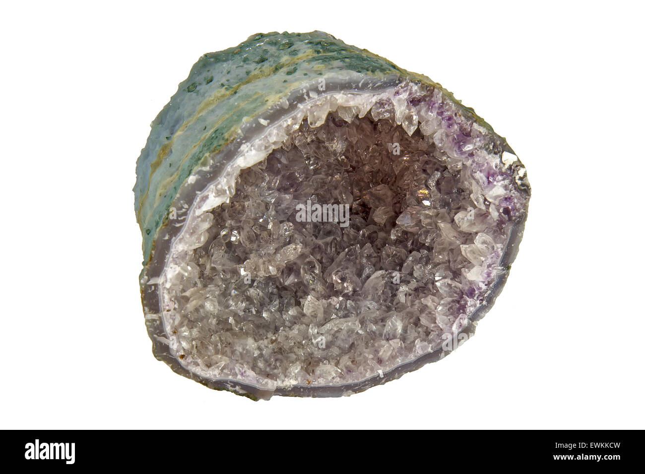 Amethyst geode Stockfoto