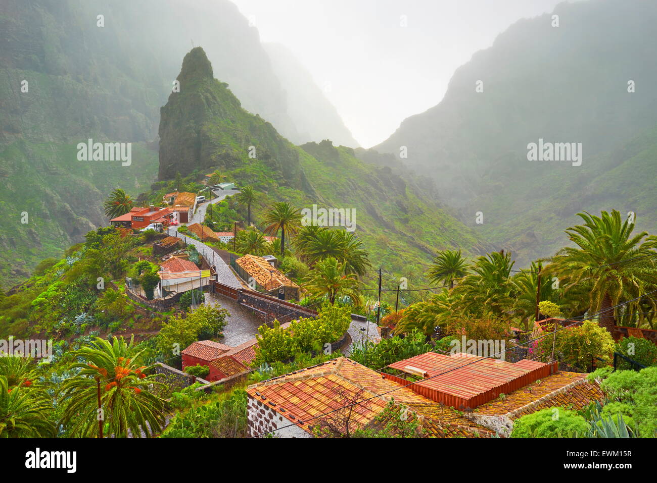 Dorf Masca, Teneriffa, Kanarische Inseln, Spanien Stockfoto