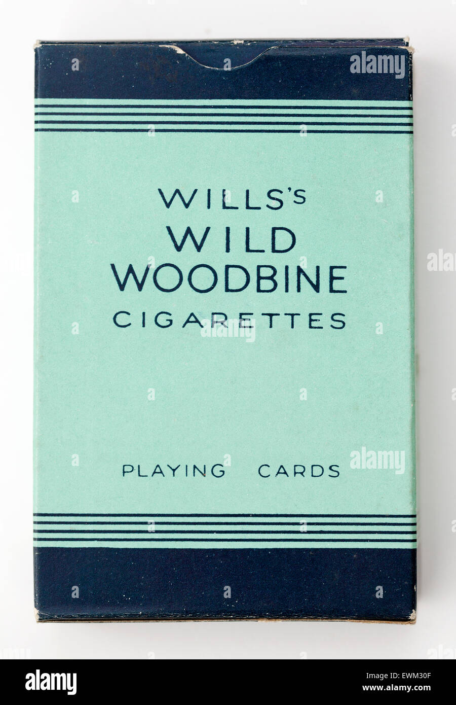 Vintage Pack von Wills wilde Woodbine Zigarette Spielkarten Stockfoto