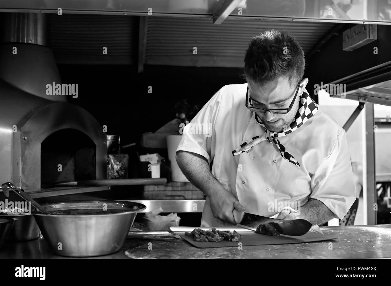 Spitalfields Straße Lebensmittel Anbieter Stockfoto