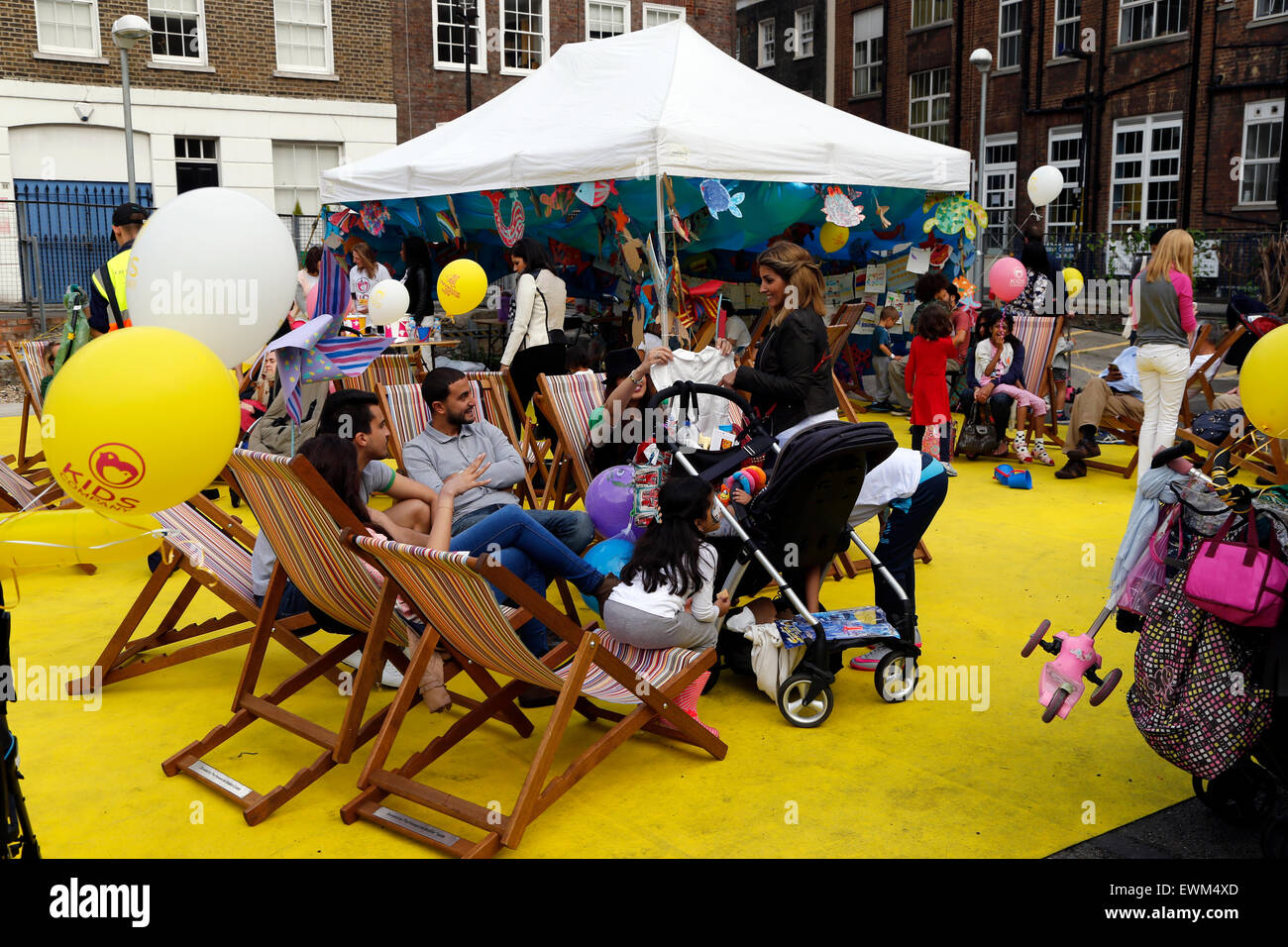 London, UK.  28. Juni 2015.  Marylebone Fayre, Marylebone, London; England; UK-Credit: Keith Erskine/Alamy Live-Nachrichten Stockfoto