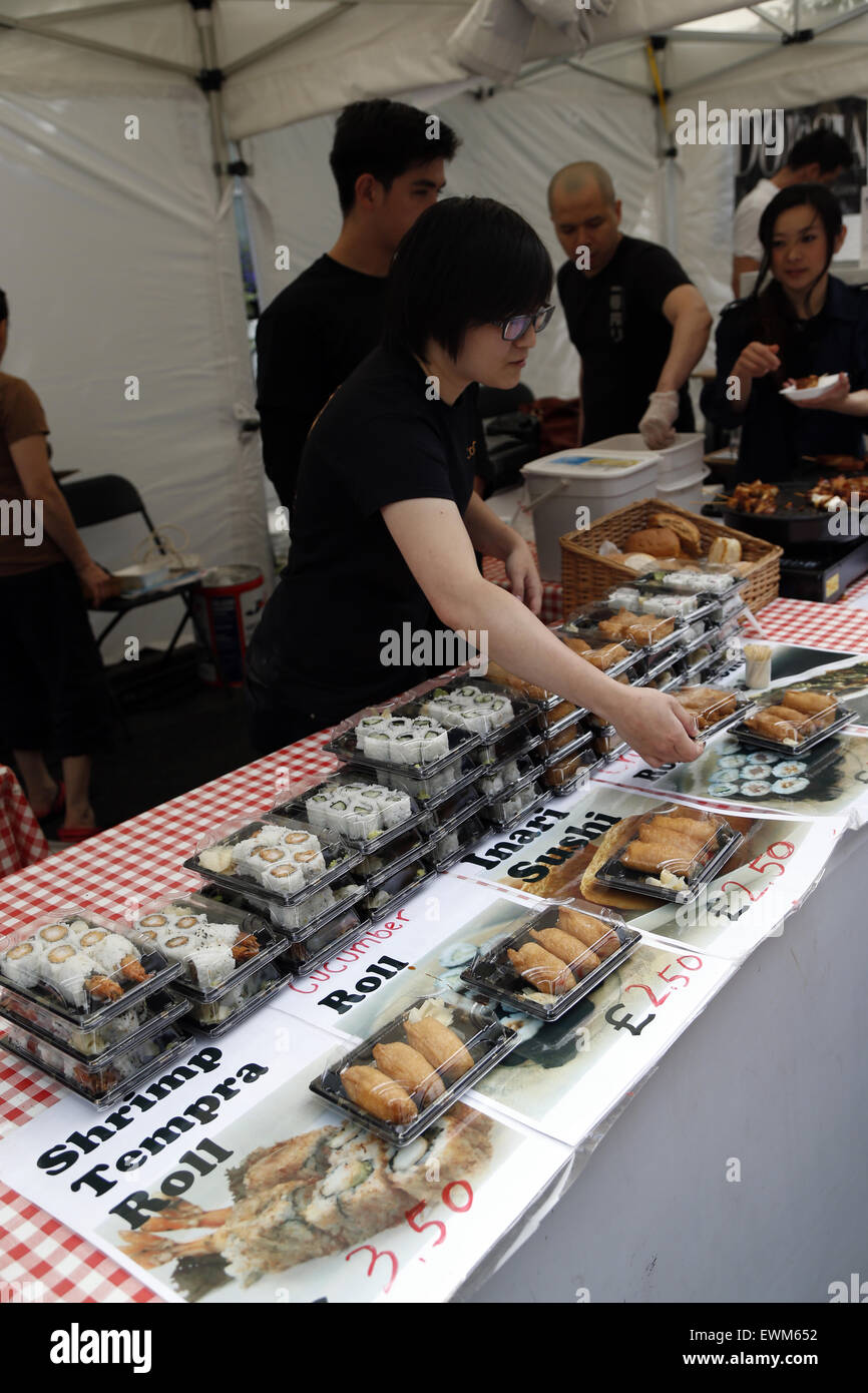 London, UK.  28. Juni 2015.  Marylebone Fayre, Marylebone, London; England; UK-Credit: Keith Erskine/Alamy Live-Nachrichten Stockfoto