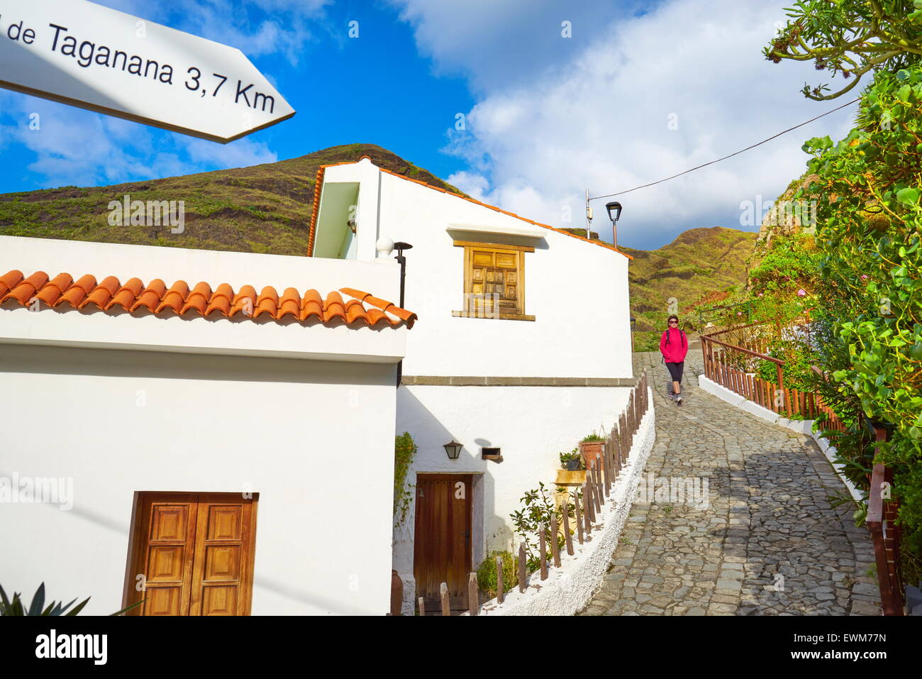 Wanderweg, Taganana, Teneriffa, Kanarische Inseln, Spanien Stockfoto