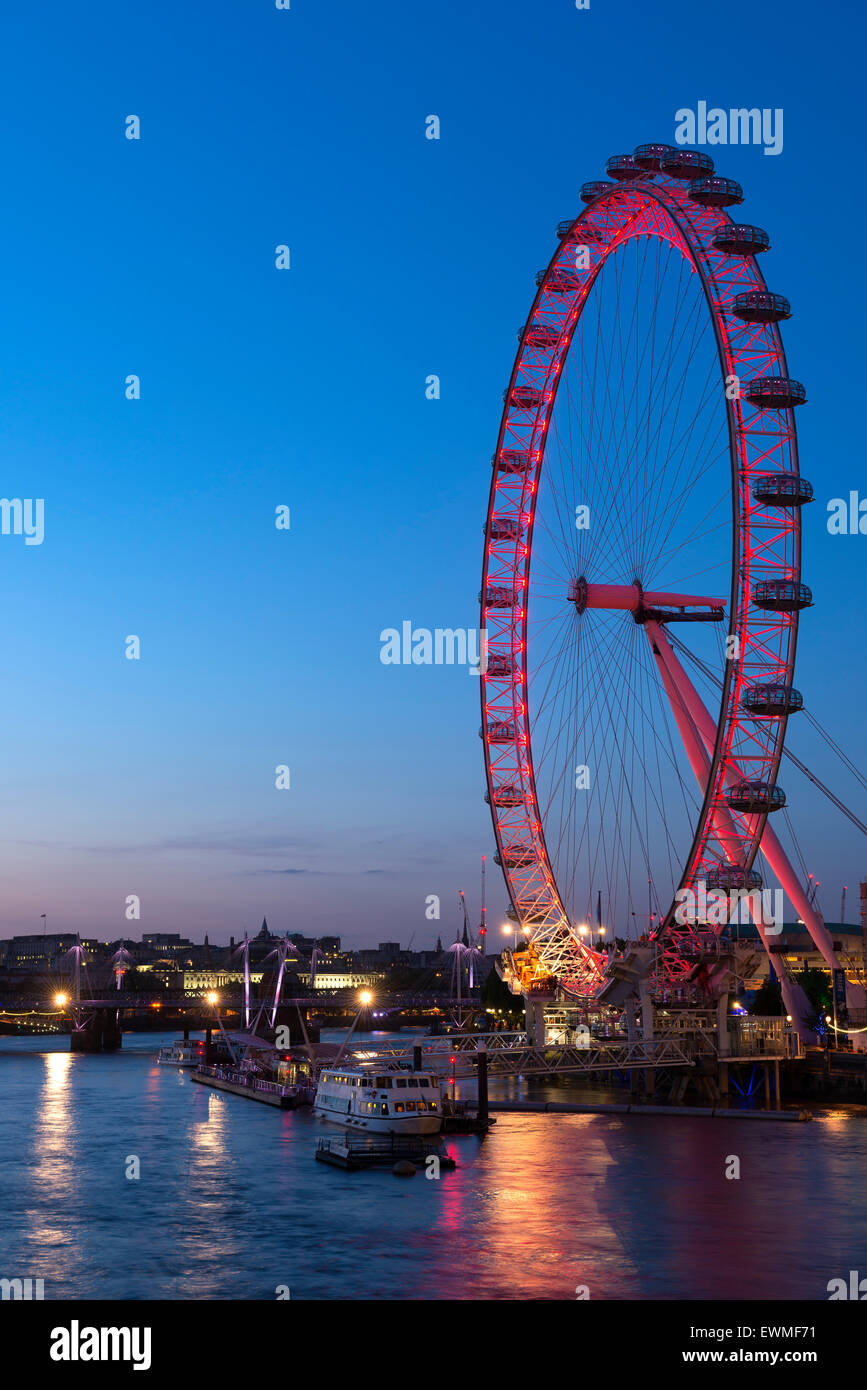 Millennium Wheel, London Eye, London, England, Vereinigtes Königreich Stockfoto