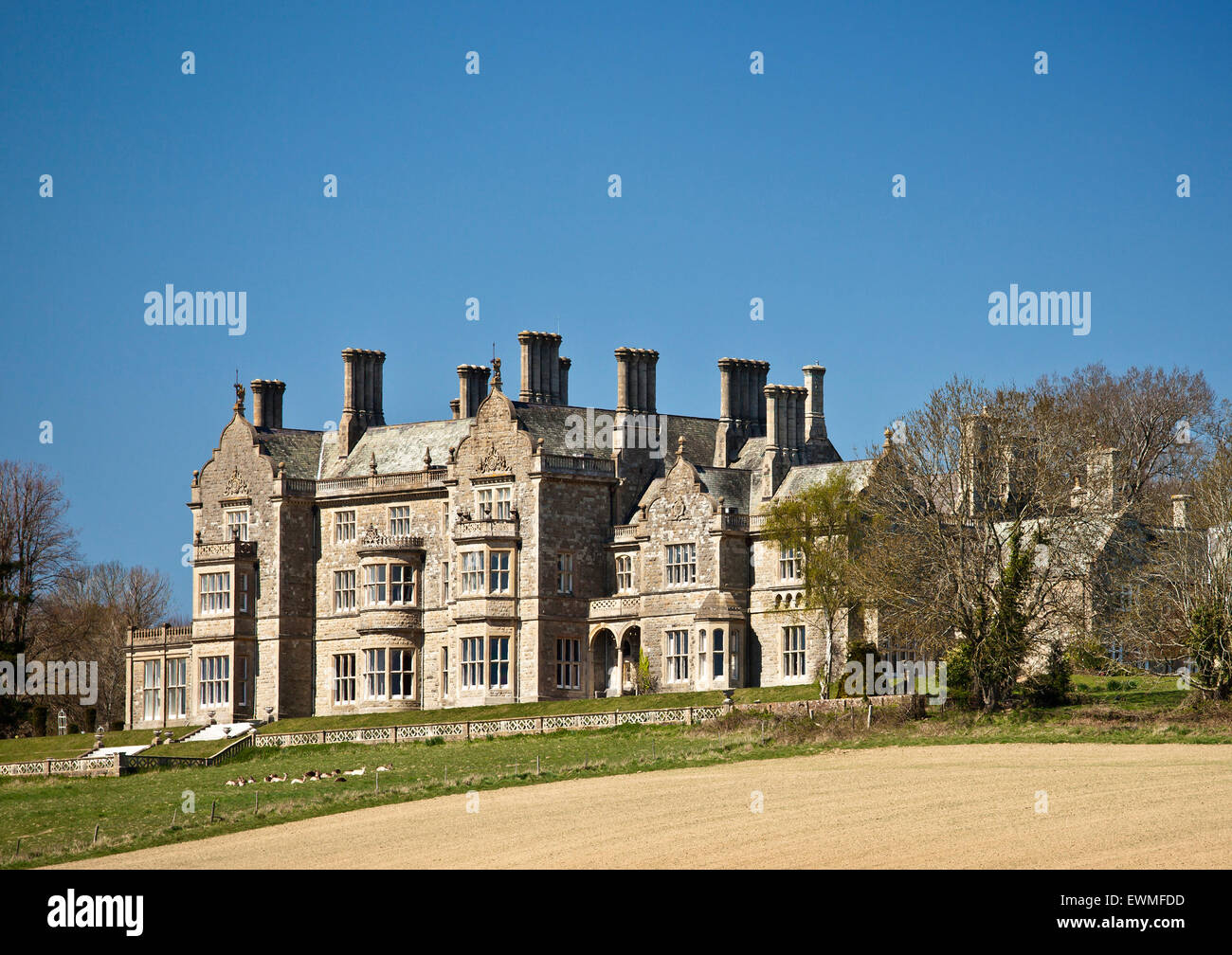 Bayham Abbey House Stockfoto